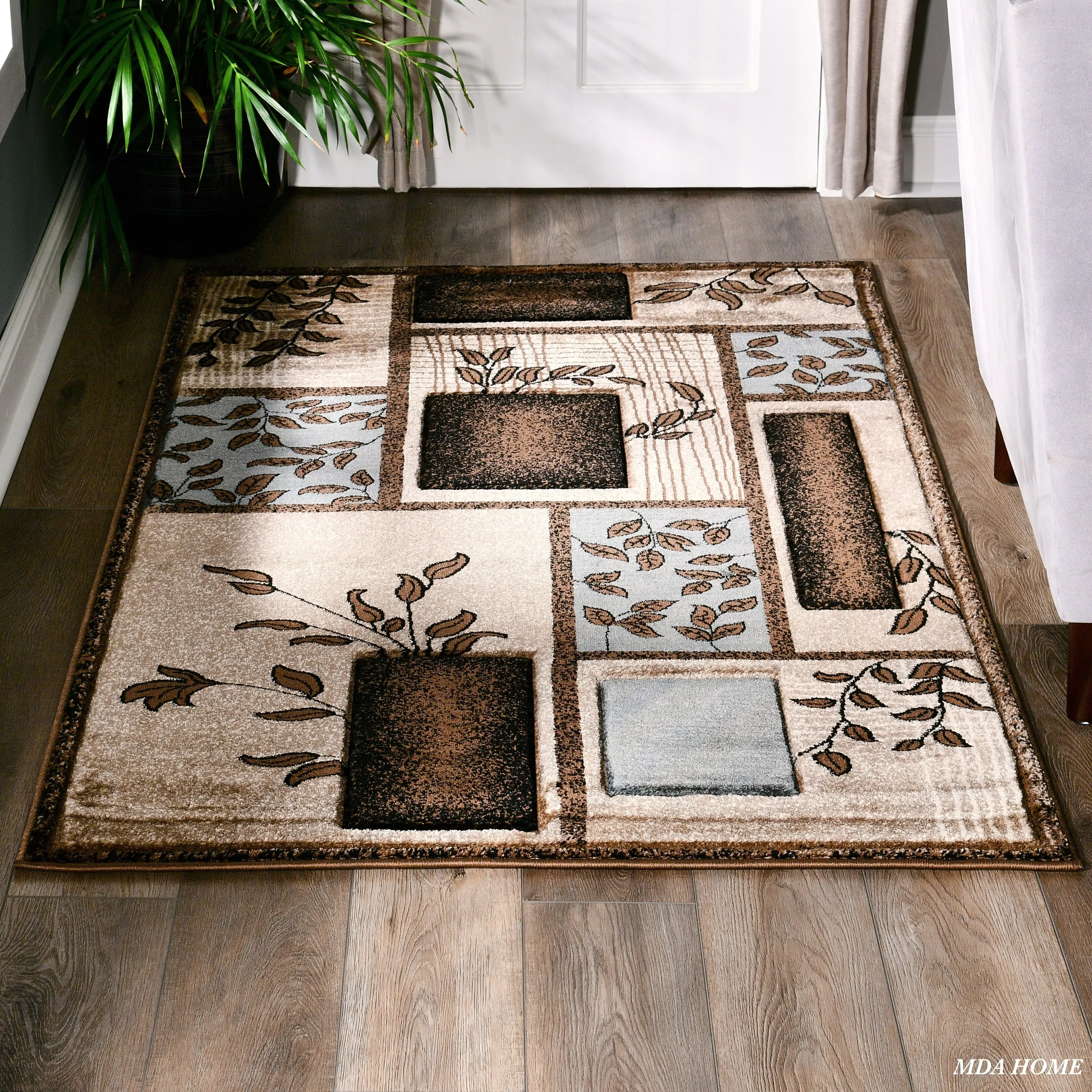 Glamour Collection Polypropylene Area Rug