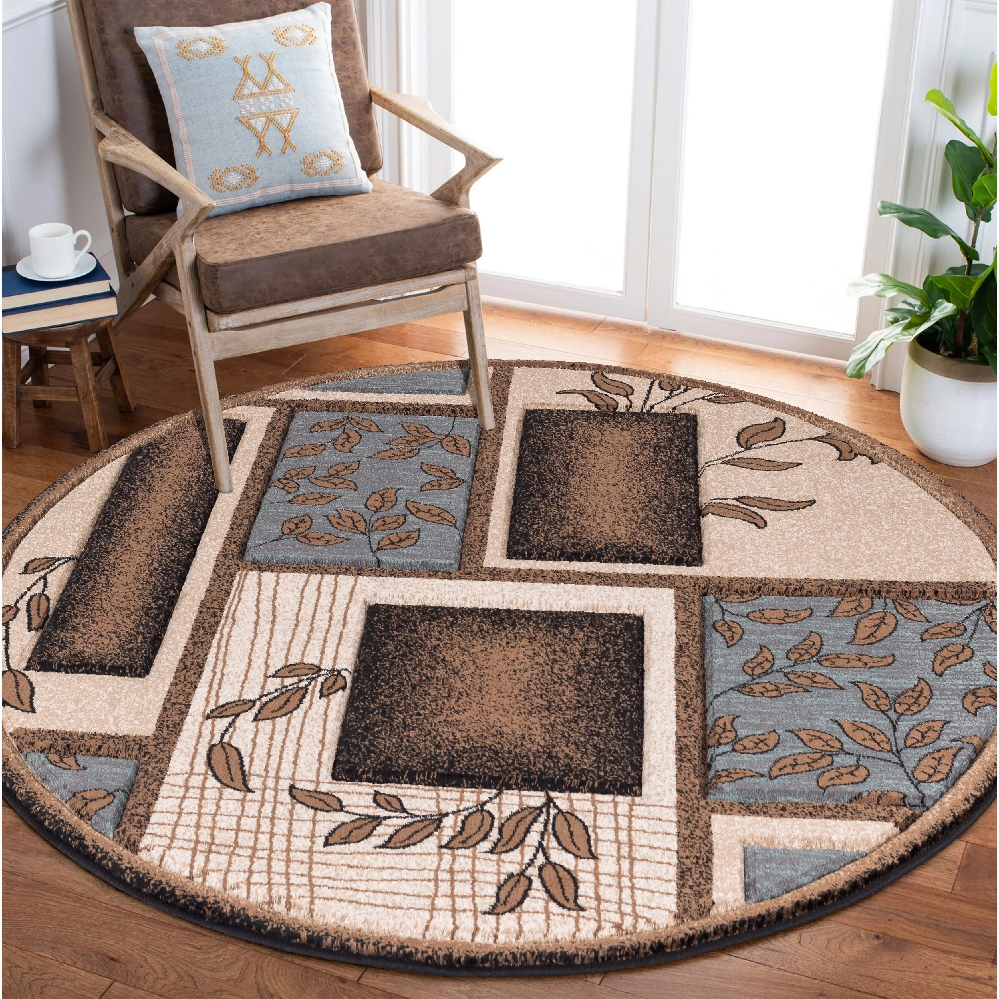 Glamour Collection Polypropylene Area Rug