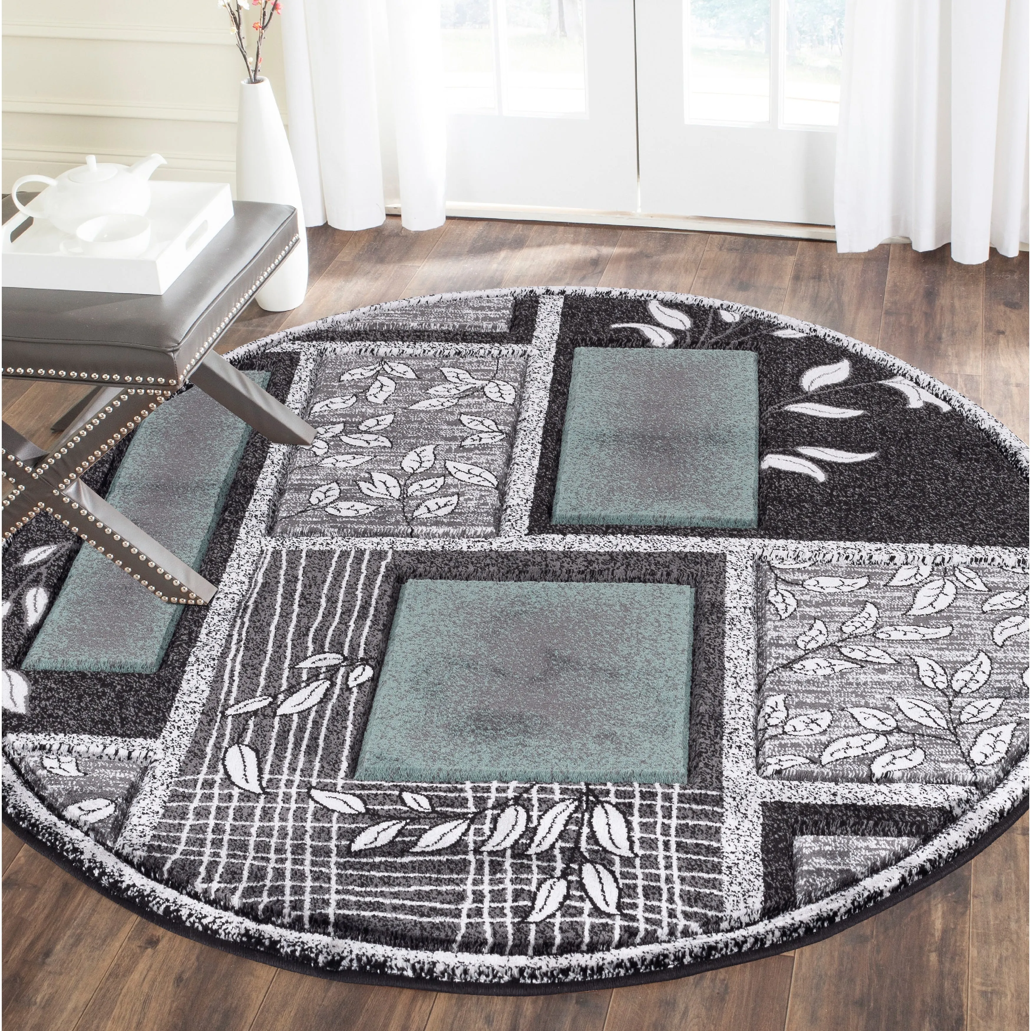 Glamour Collection Polypropylene Area Rug