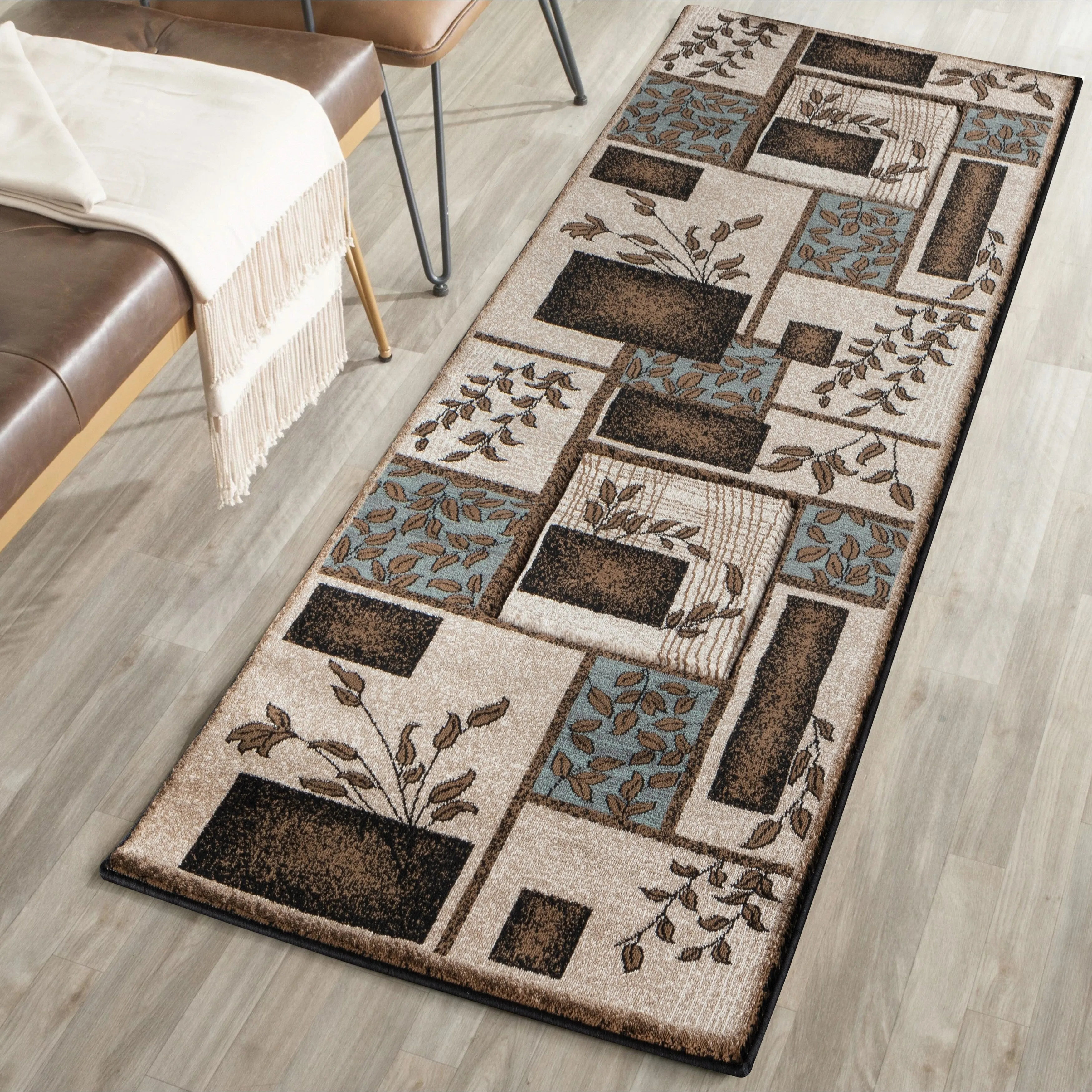 Glamour Collection Polypropylene Area Rug