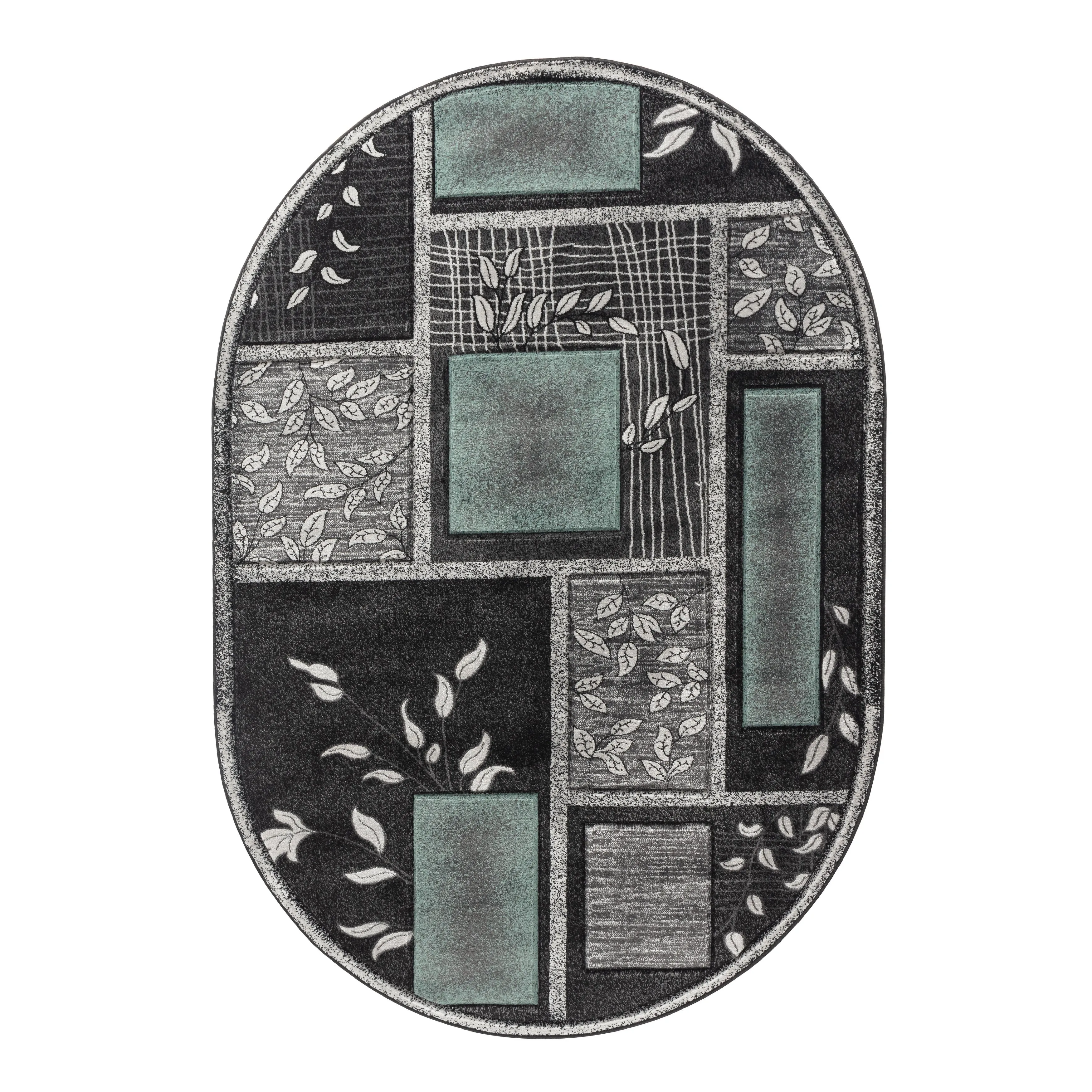 Glamour Collection Polypropylene Area Rug