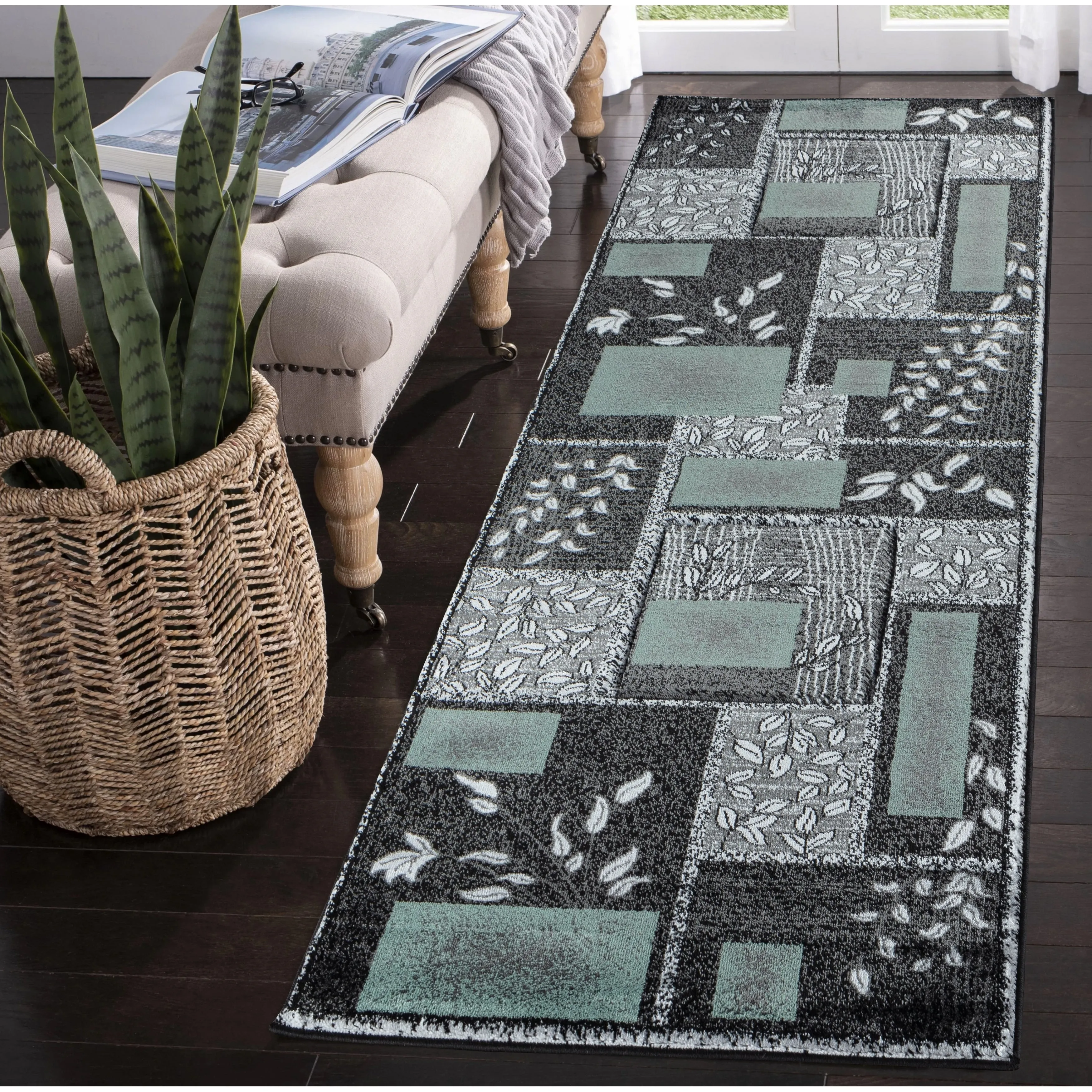 Glamour Collection Polypropylene Area Rug