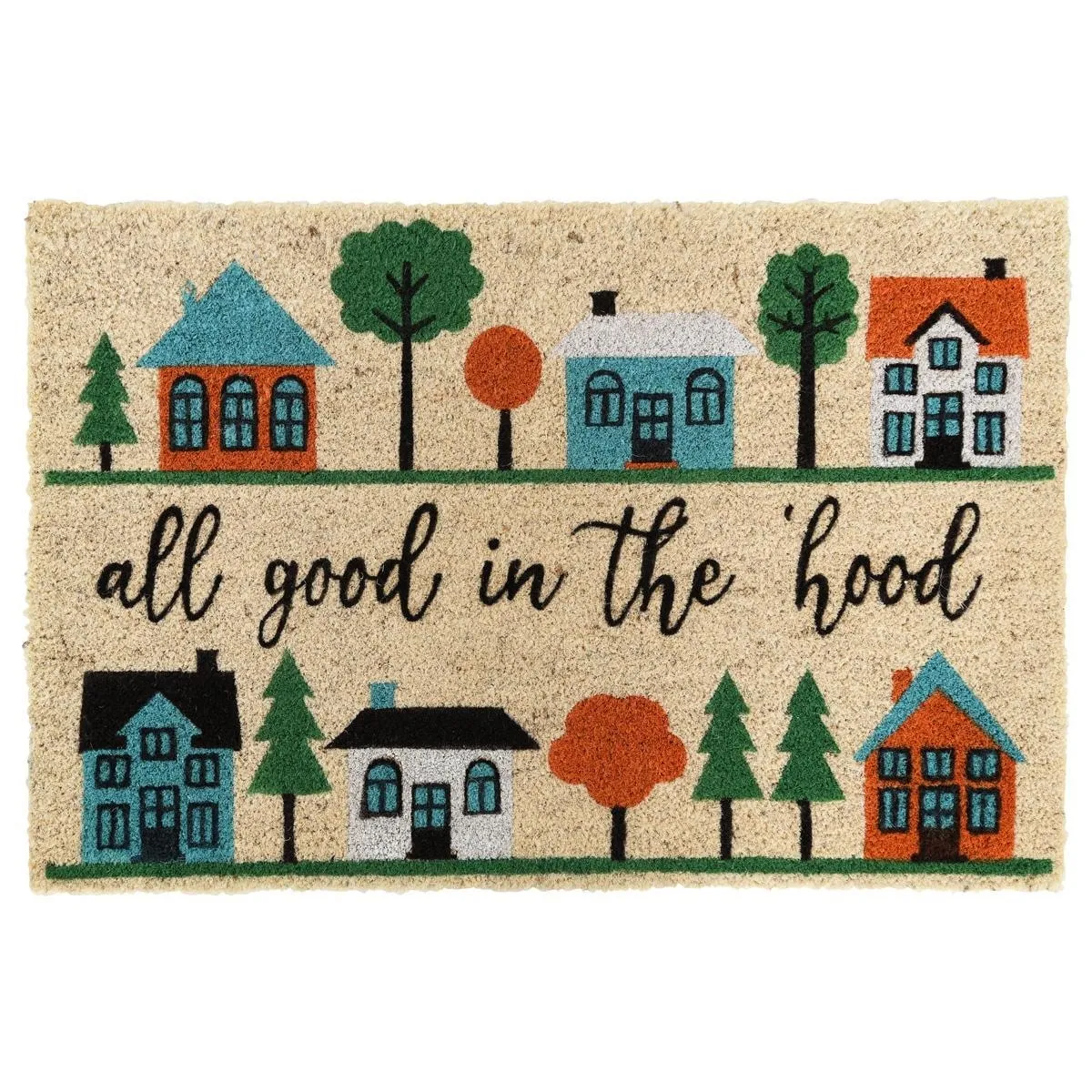 Good Neighborhood 24x36 Coir Doormat by Kosas Home