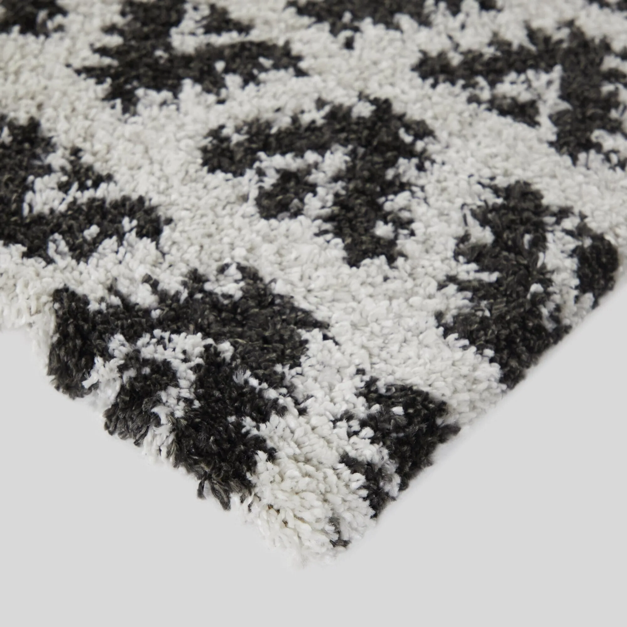 Hadley Geometric Chevron Stripe Shag Area Rug