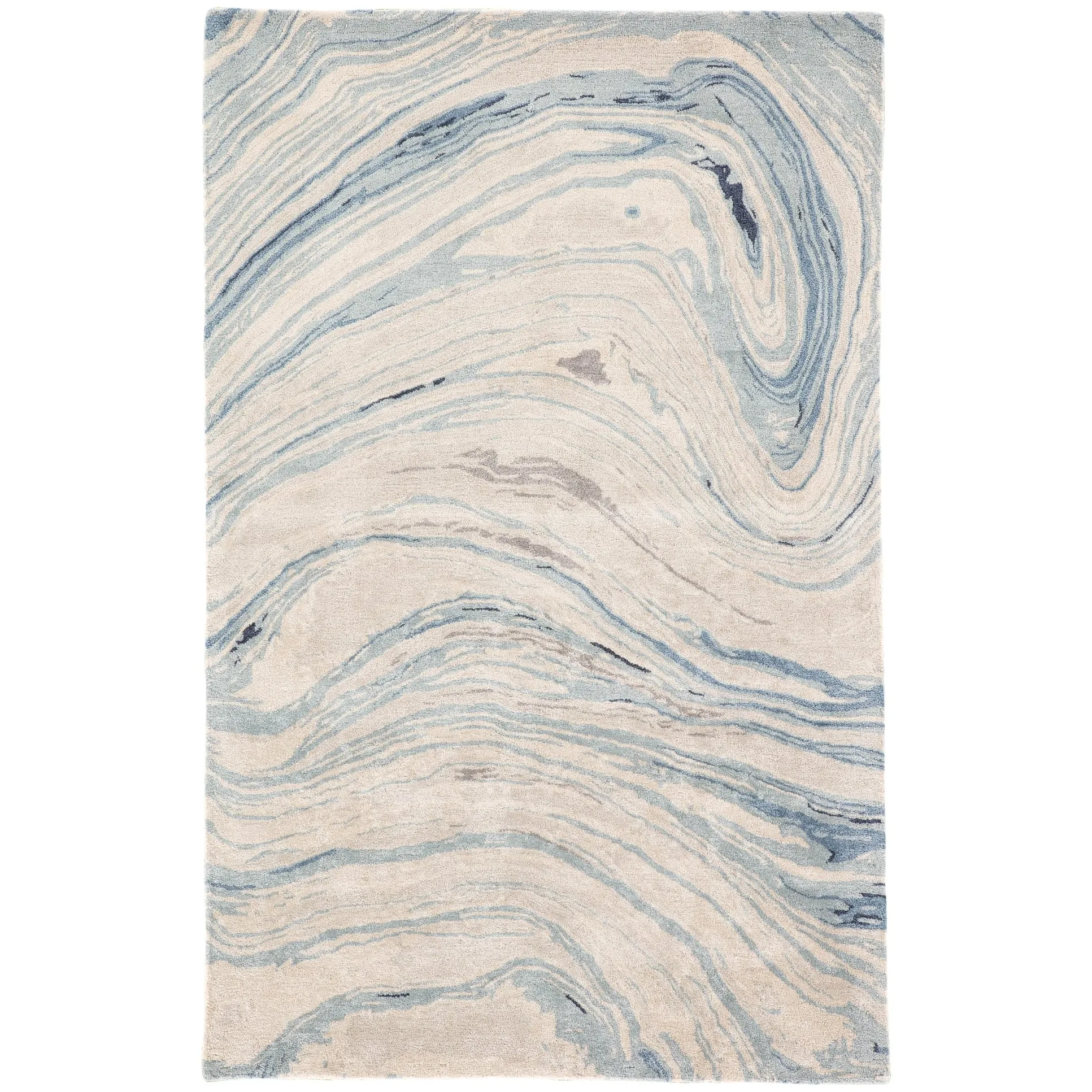 Hammet Handmade Abstract Marbled Pattern Area Rug
