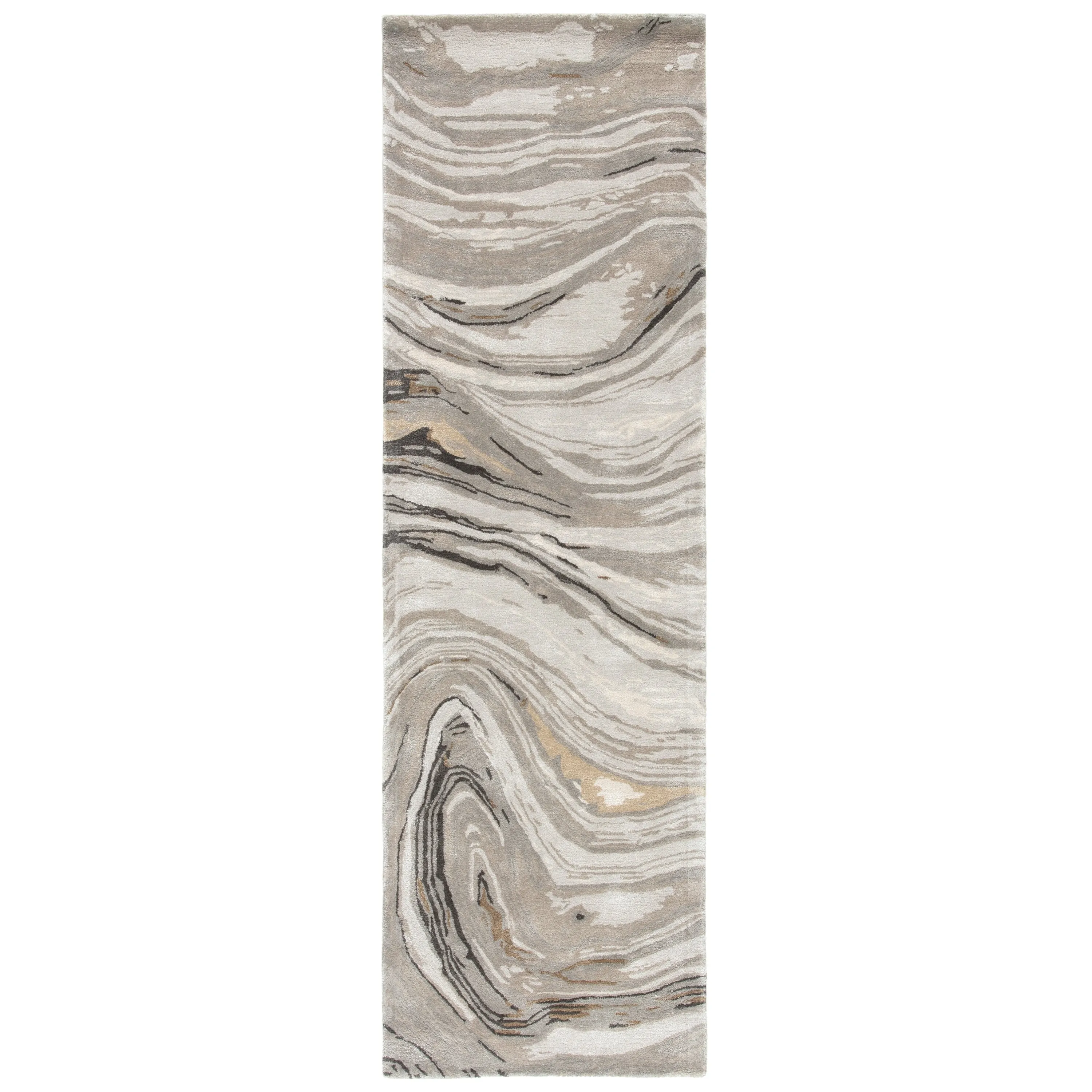 Hammet Handmade Abstract Marbled Pattern Area Rug