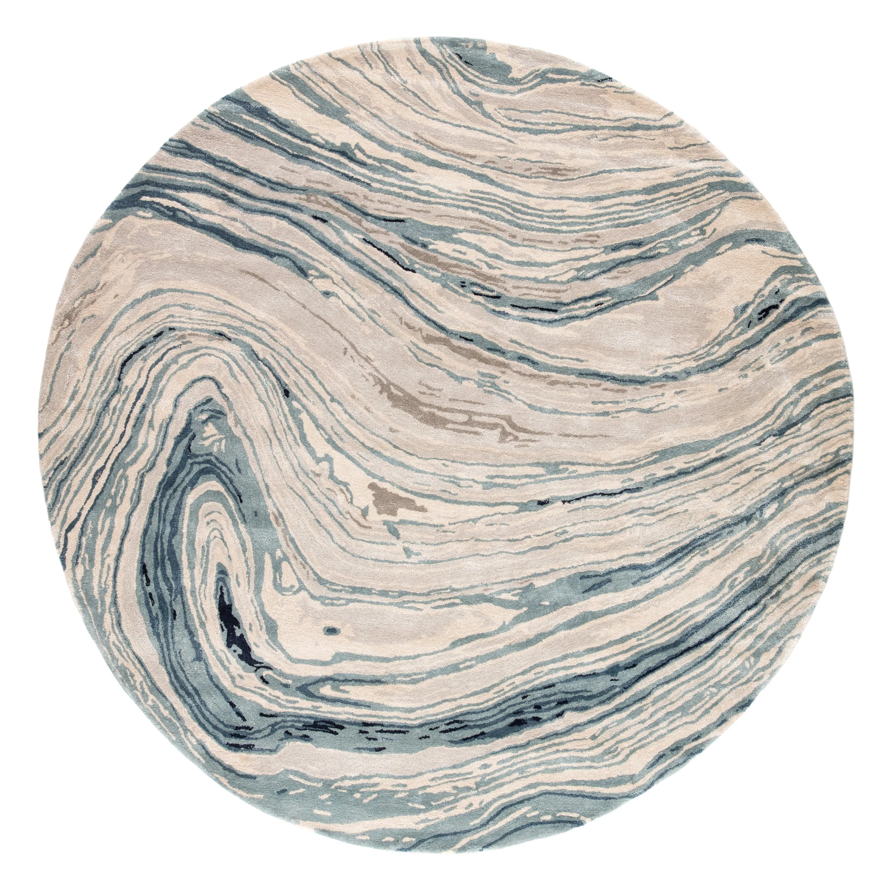 Hammet Handmade Abstract Marbled Pattern Area Rug