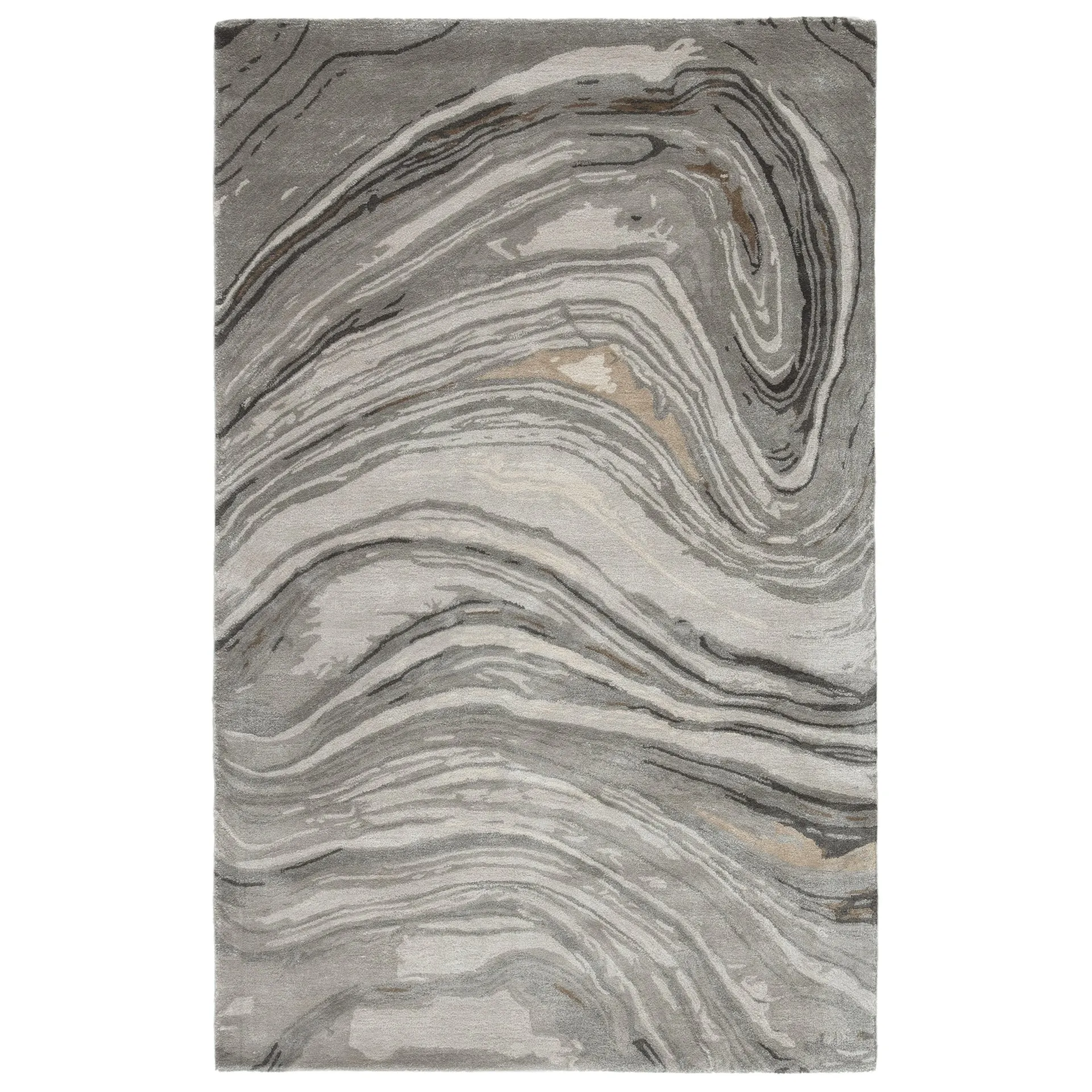 Hammet Handmade Abstract Marbled Pattern Area Rug