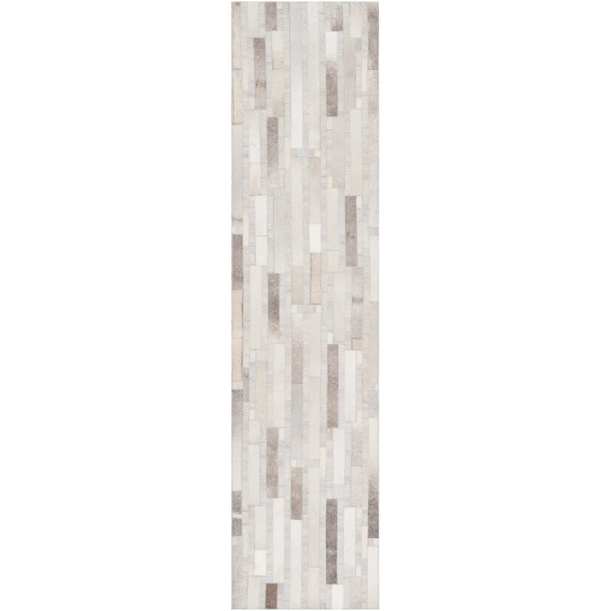 Hand-Crafted Euclid Viscose & Hair-on-hide Area Rug