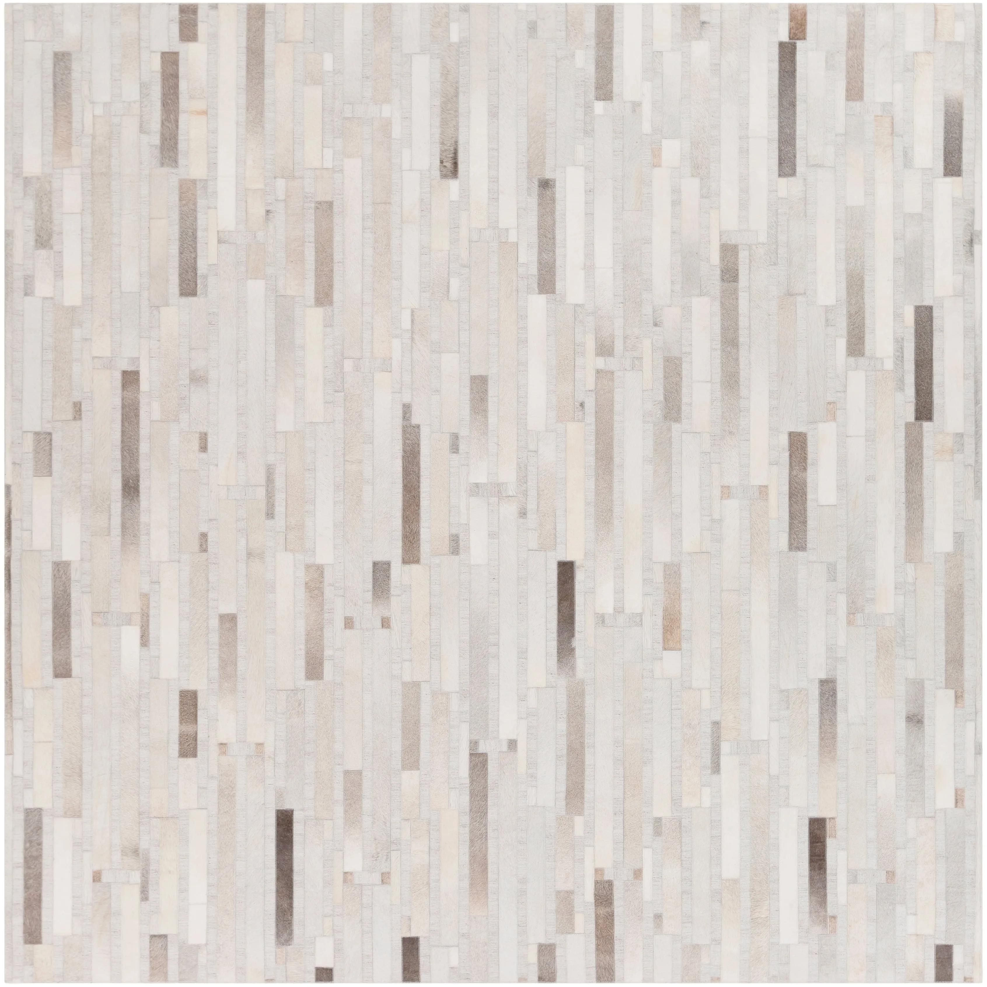 Hand-Crafted Euclid Viscose & Hair-on-hide Area Rug