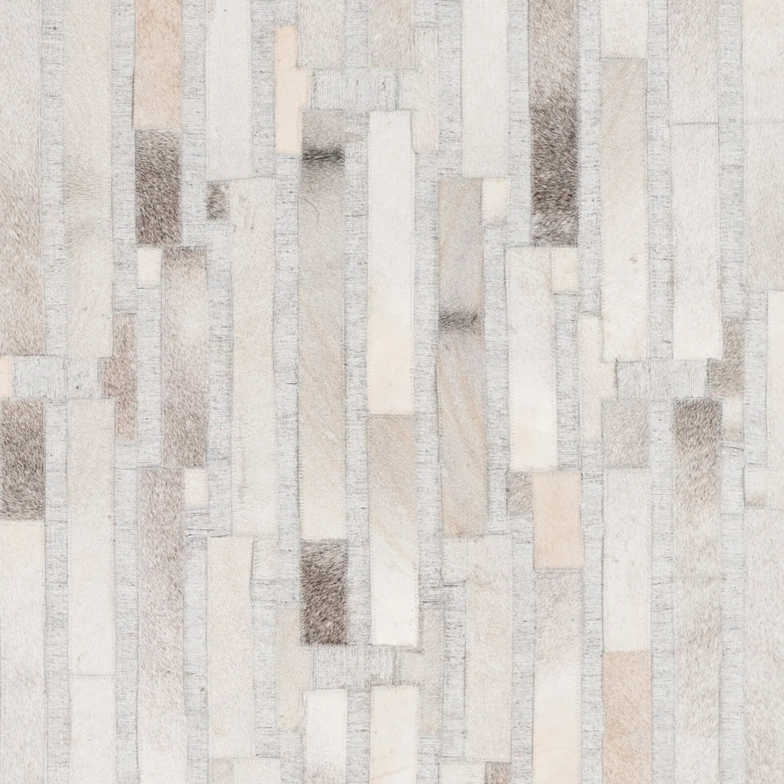 Hand-Crafted Euclid Viscose & Hair-on-hide Area Rug