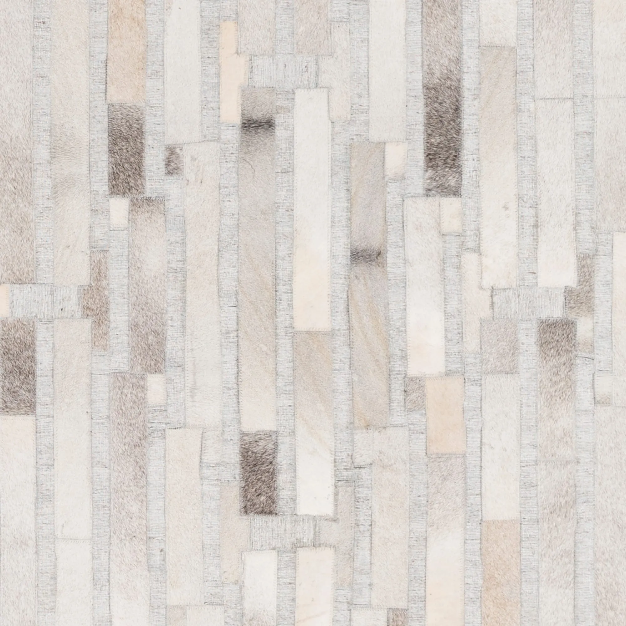 Hand-Crafted Euclid Viscose & Hair-on-hide Area Rug