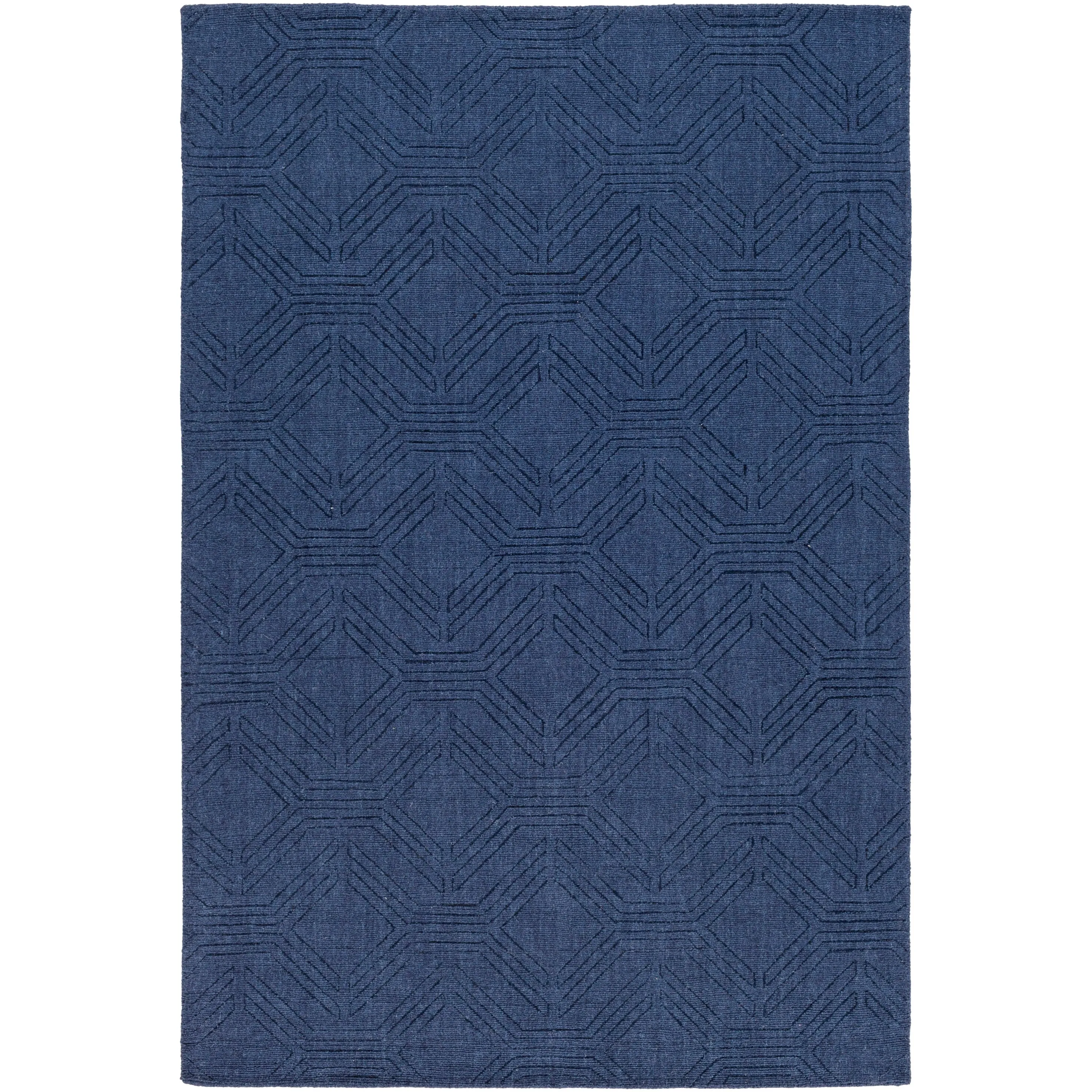 Hand Loomed Oaks Wool Area Rug - 6' x 9'
