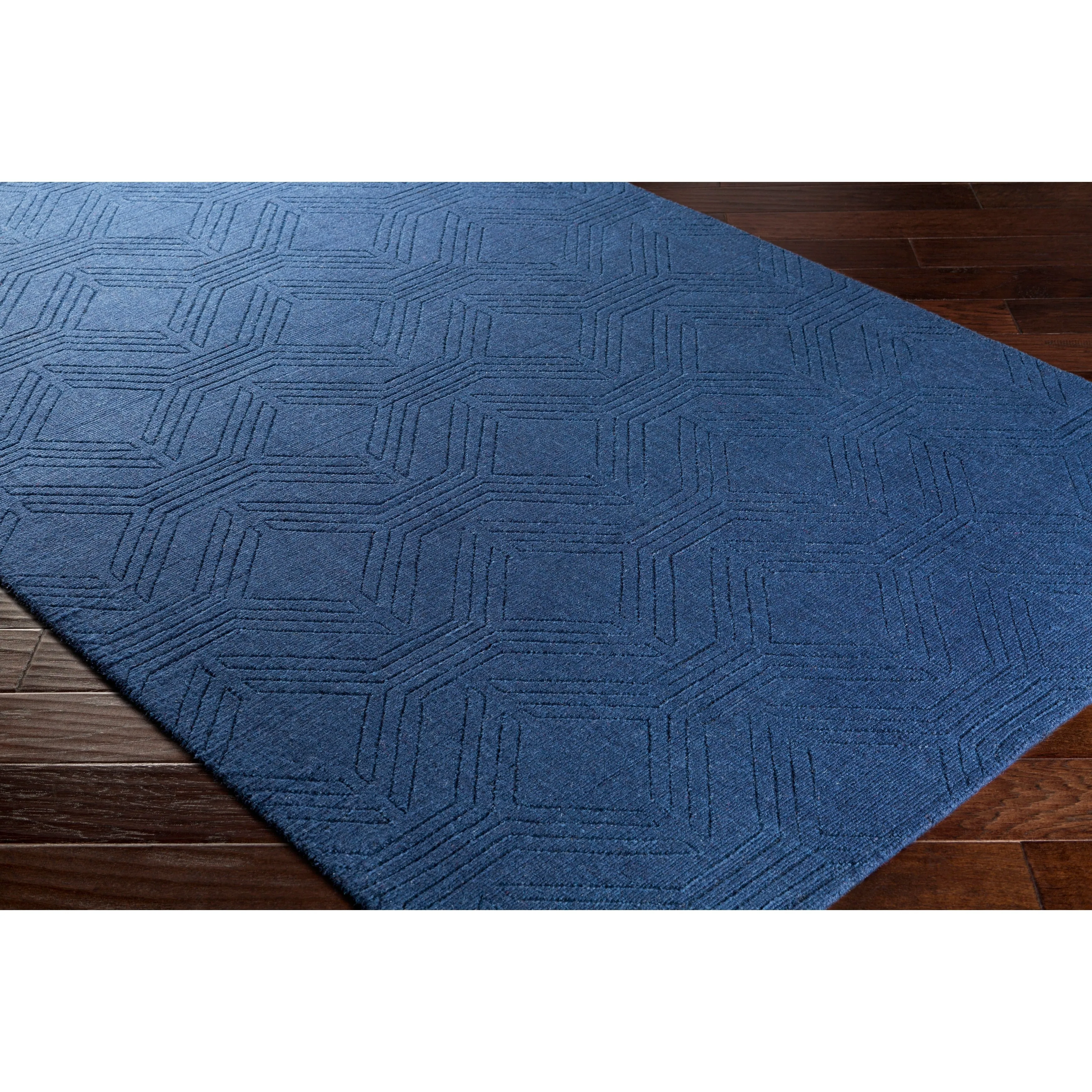 Hand Loomed Oaks Wool Area Rug - 6' x 9'