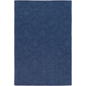 Hand Loomed Oaks Wool Area Rug - 6' x 9'