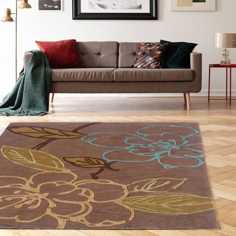 Hand Tufted Floral Sketch Rug Collection
