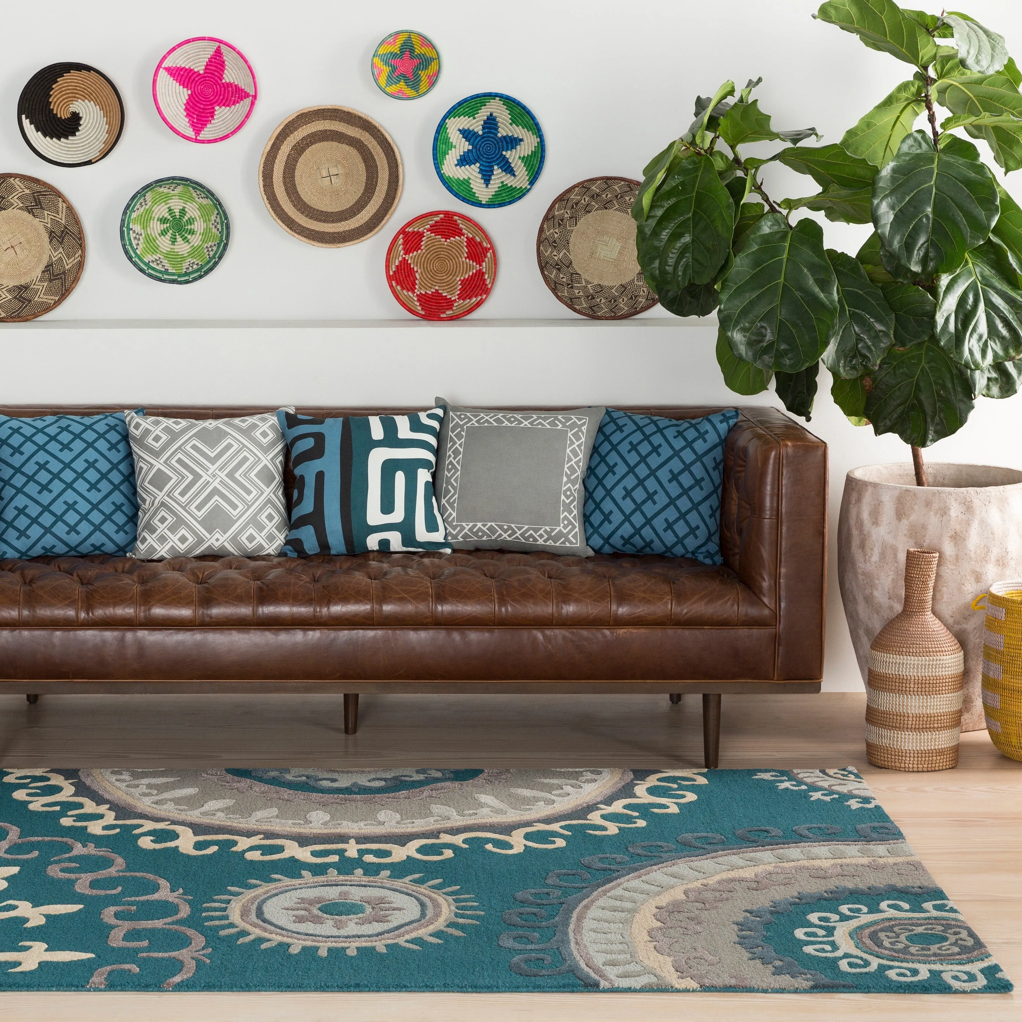 Hand-Tufted Gail Wool / Viscose Rug