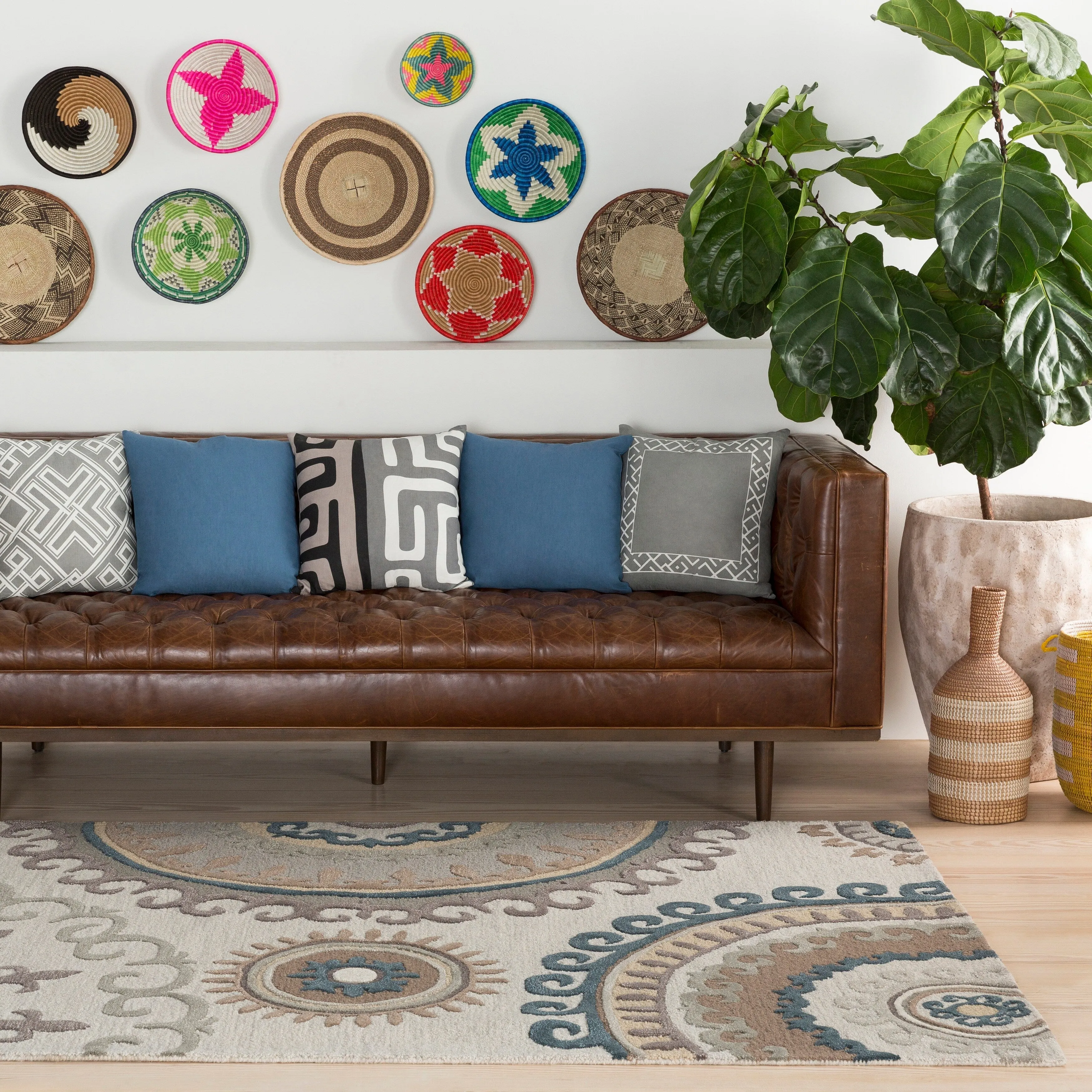 Hand-Tufted Gail Wool / Viscose Rug