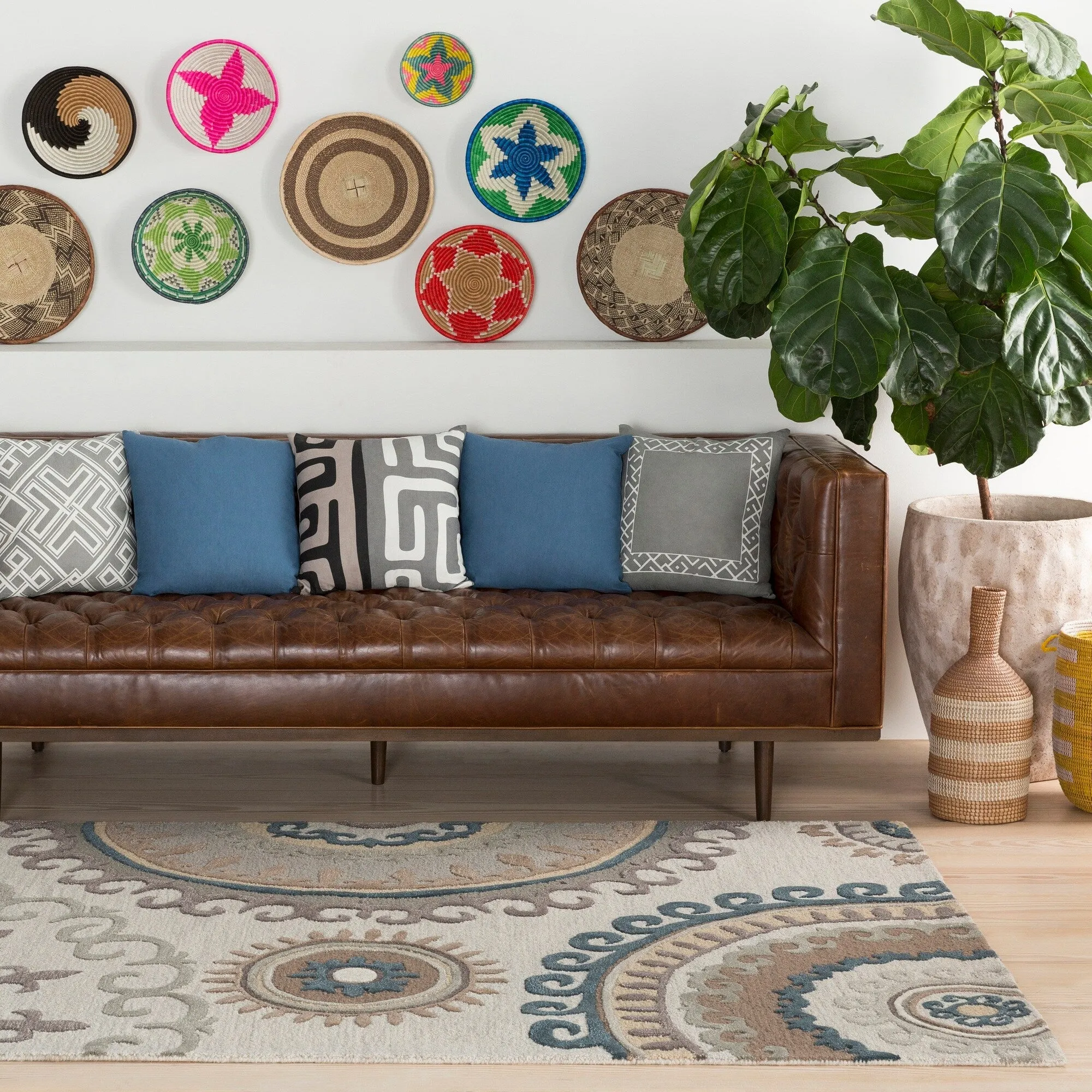 Hand-Tufted Gail Wool / Viscose Rug