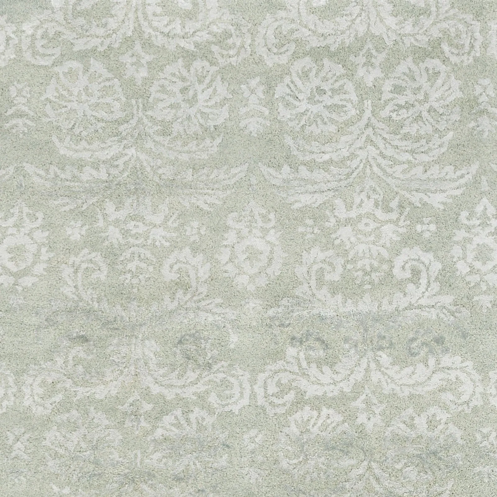 Hand-Tufted Horsham Damask Viscose Area Rug
