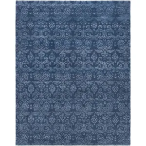 Hand-Tufted Horsham Damask Viscose Area Rug