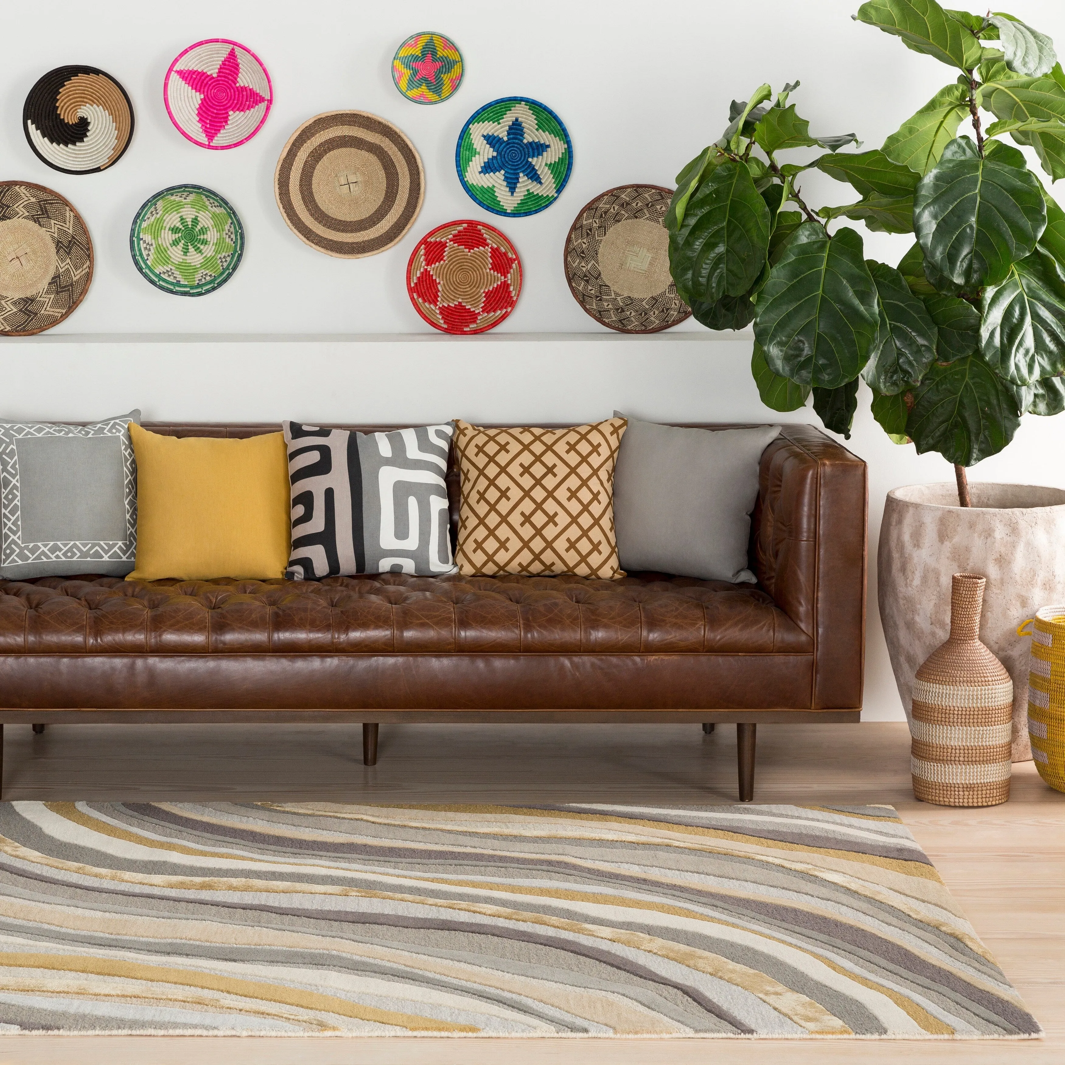 Hand-Tufted Kaci Wool / Viscose Rug