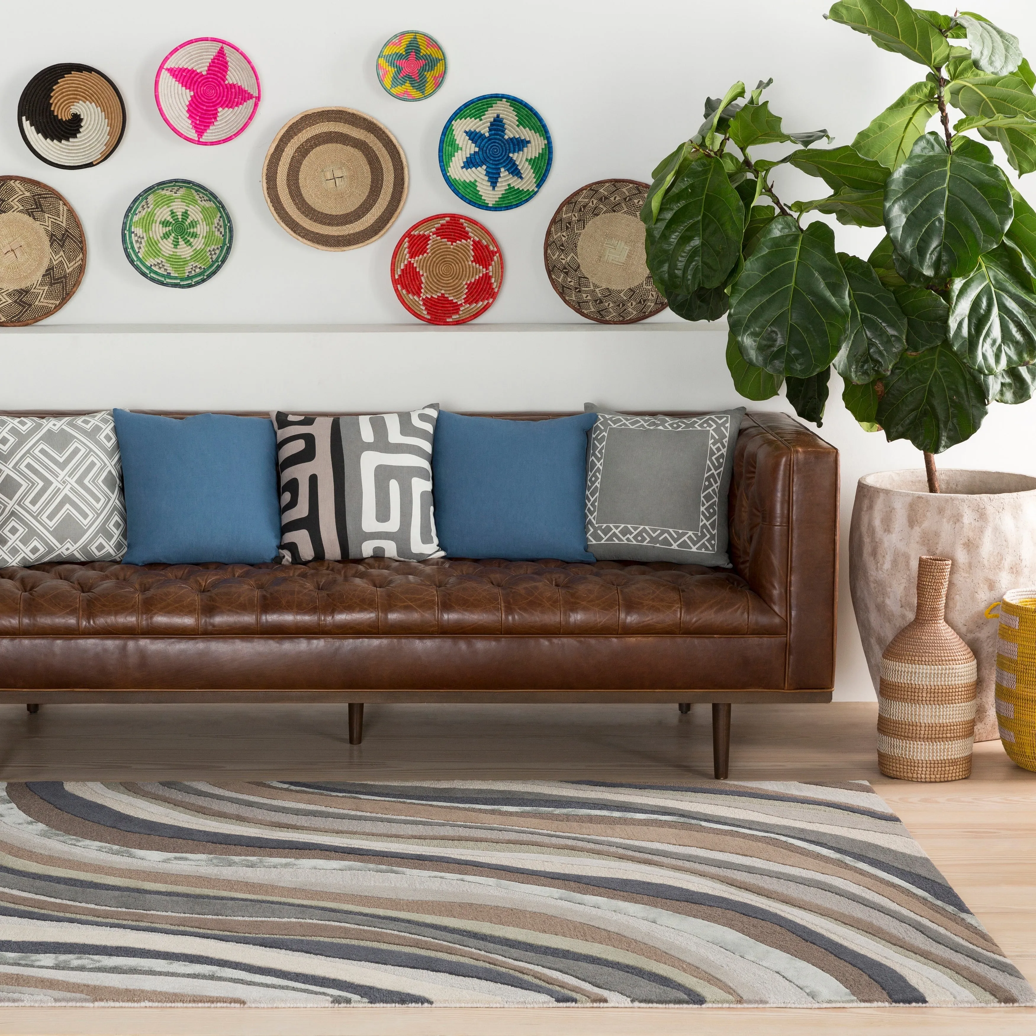 Hand-Tufted Kaci Wool / Viscose Rug