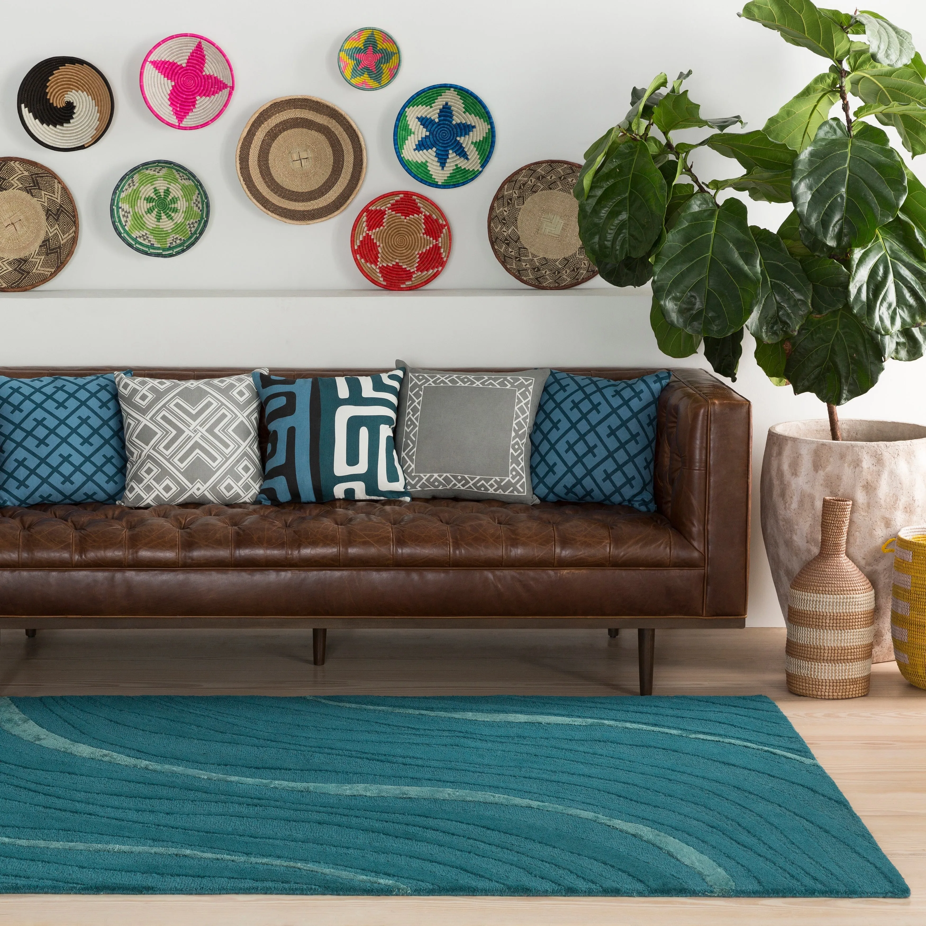 Hand-Tufted Kaci Wool / Viscose Rug