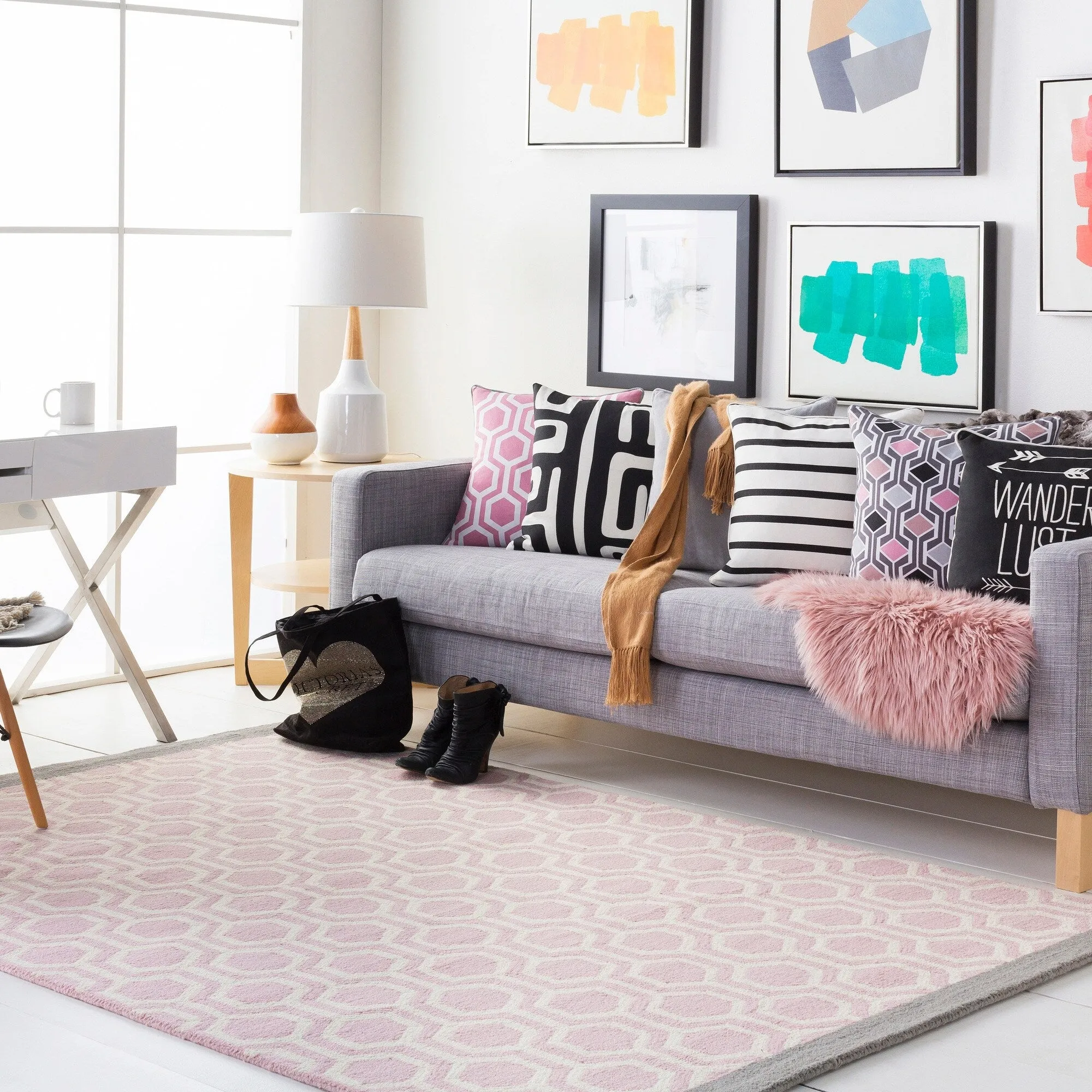 Hand-Tufted Path Wool Rug