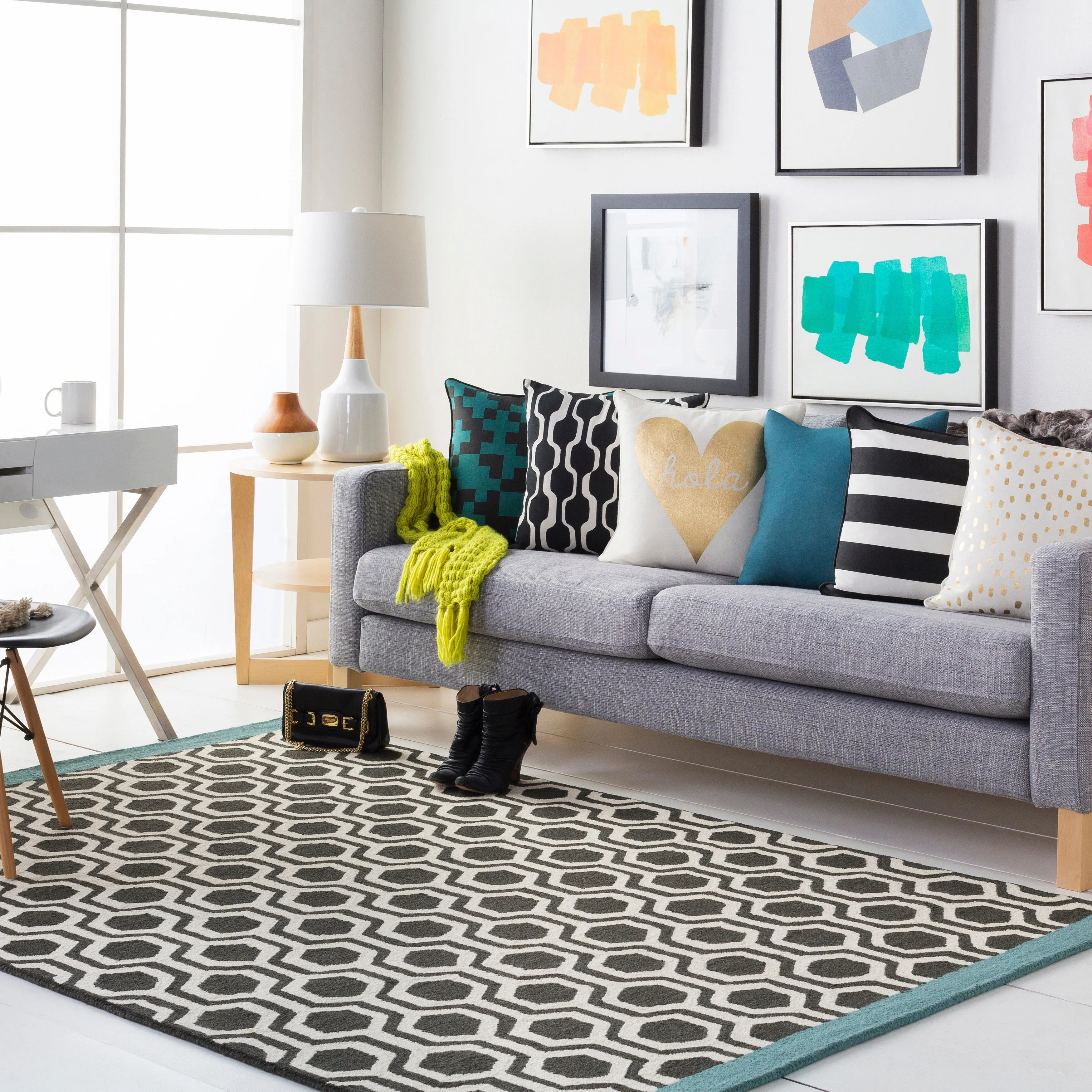 Hand-Tufted Path Wool Rug