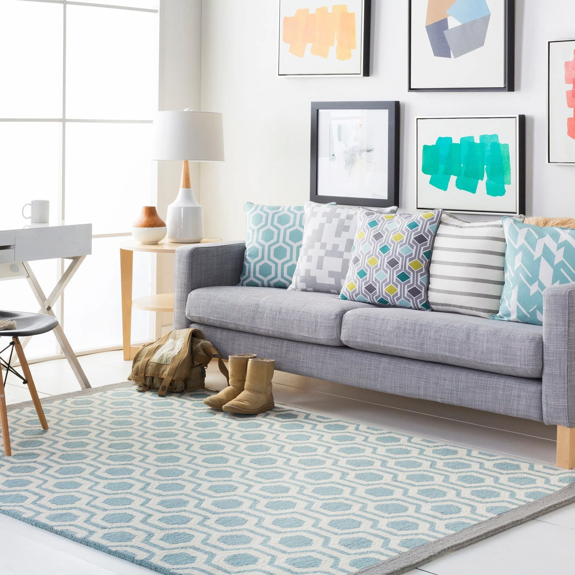 Hand-Tufted Path Wool Rug