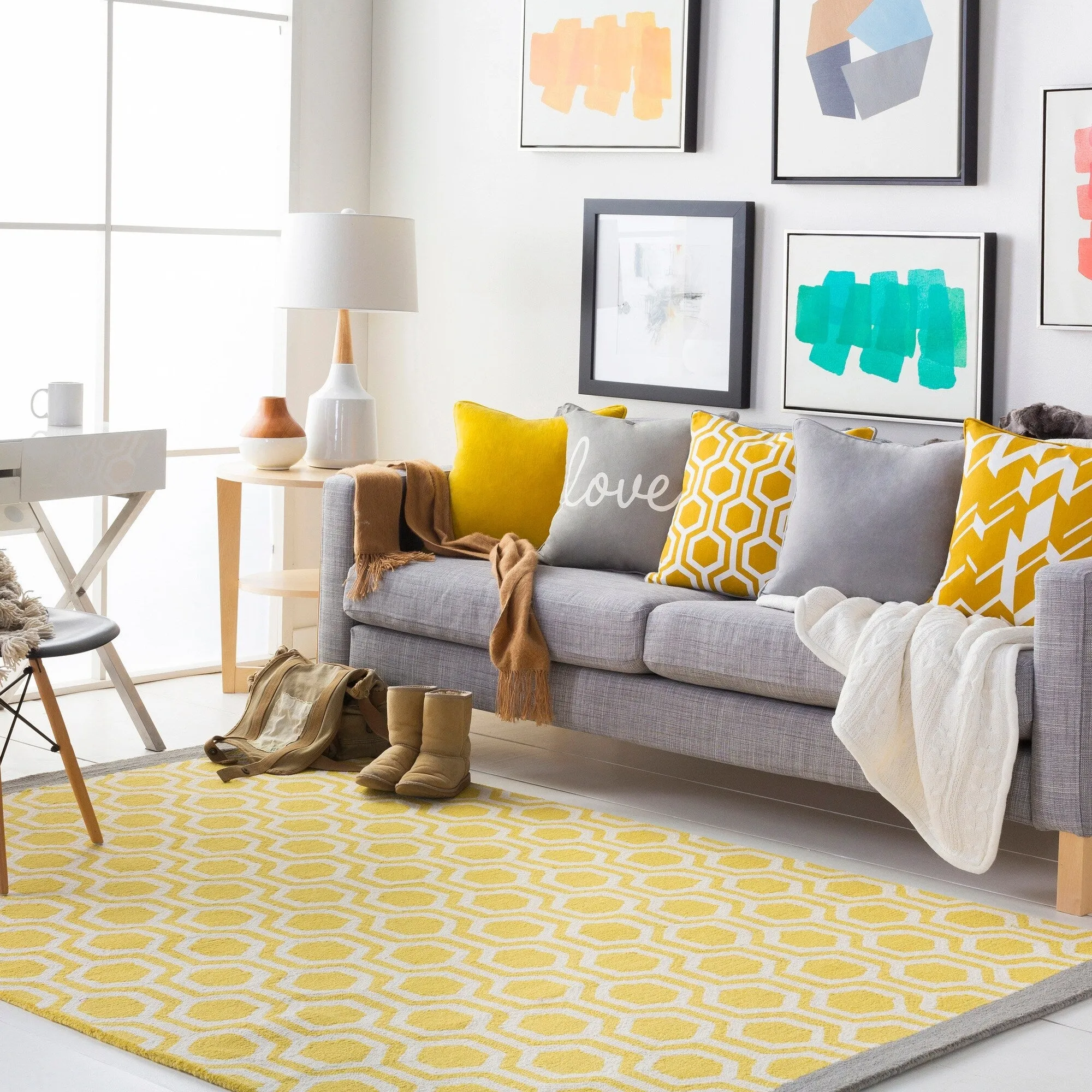 Hand-Tufted Path Wool Rug