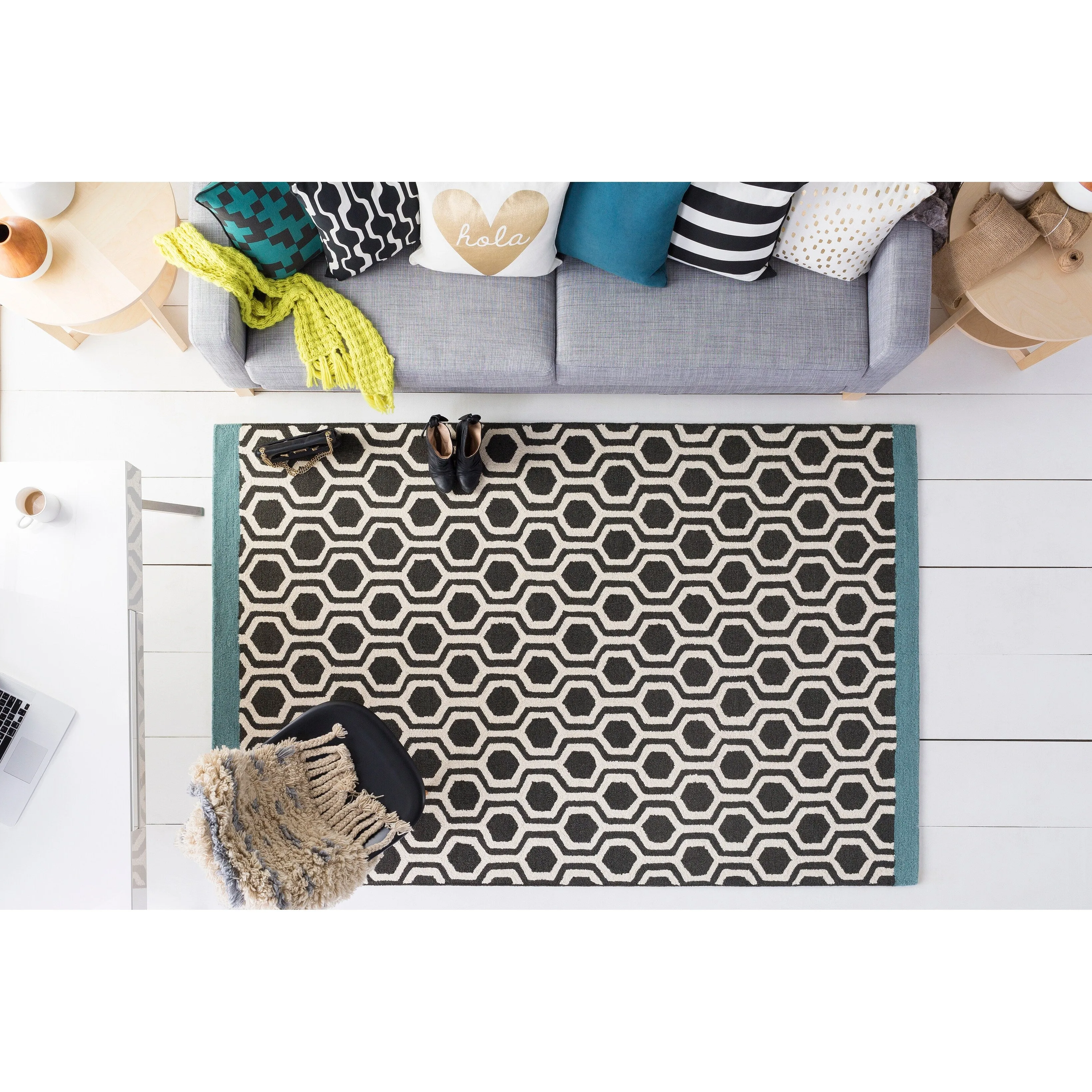 Hand-Tufted Path Wool Rug