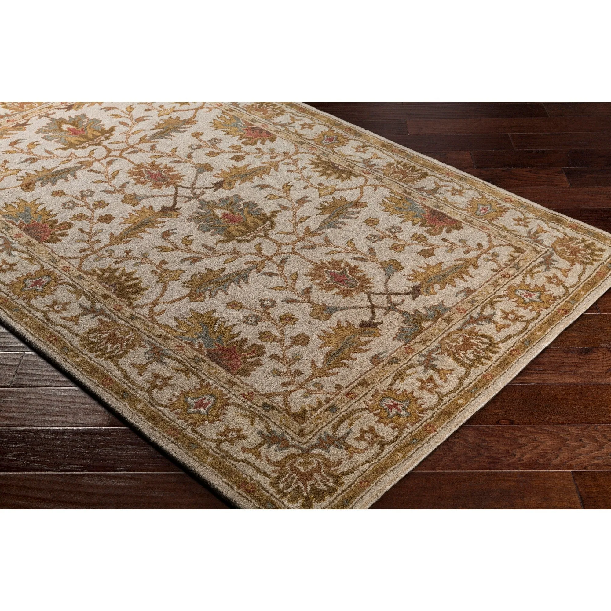 Hand-tufted Telford Floral Wool Area Rug