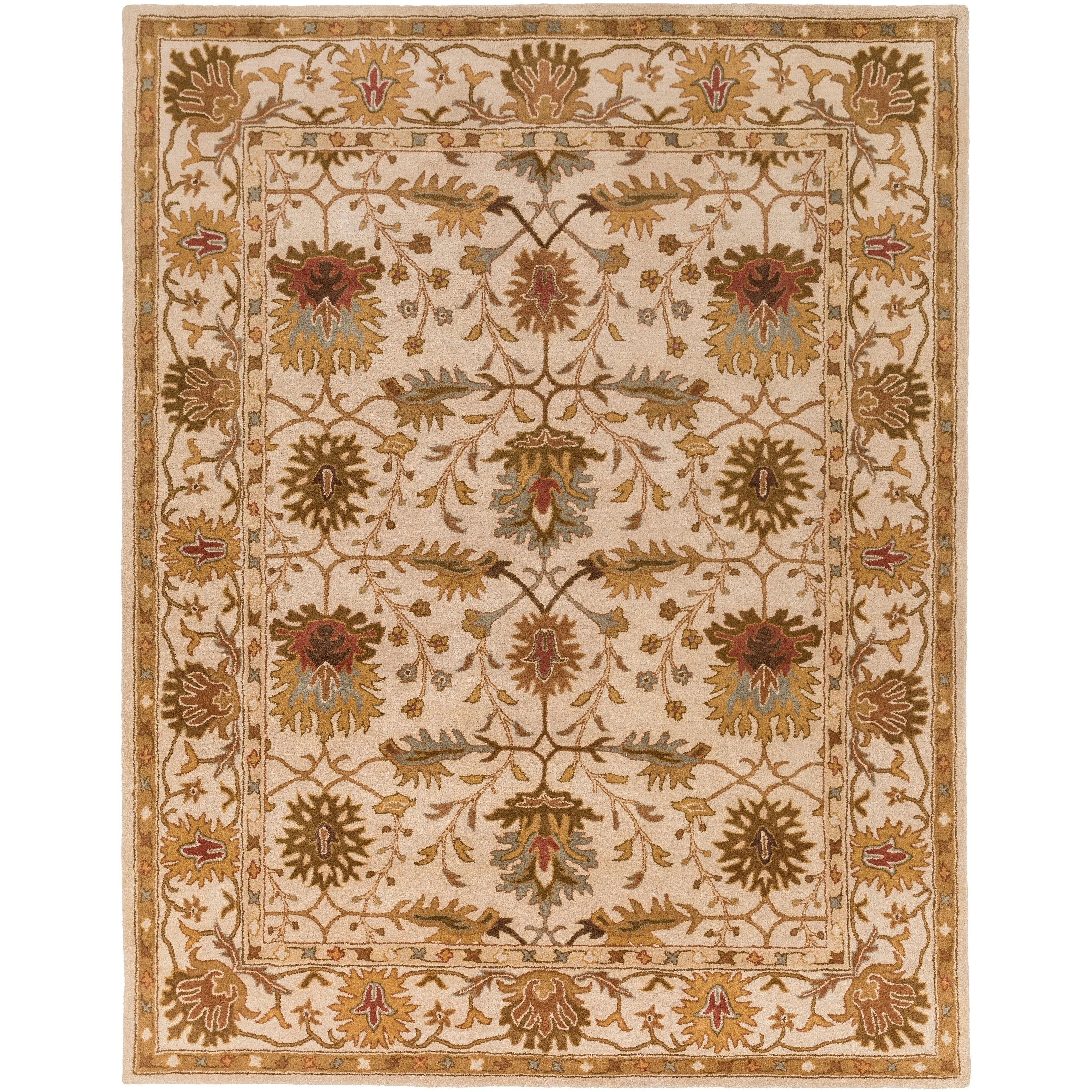 Hand-tufted Telford Floral Wool Area Rug