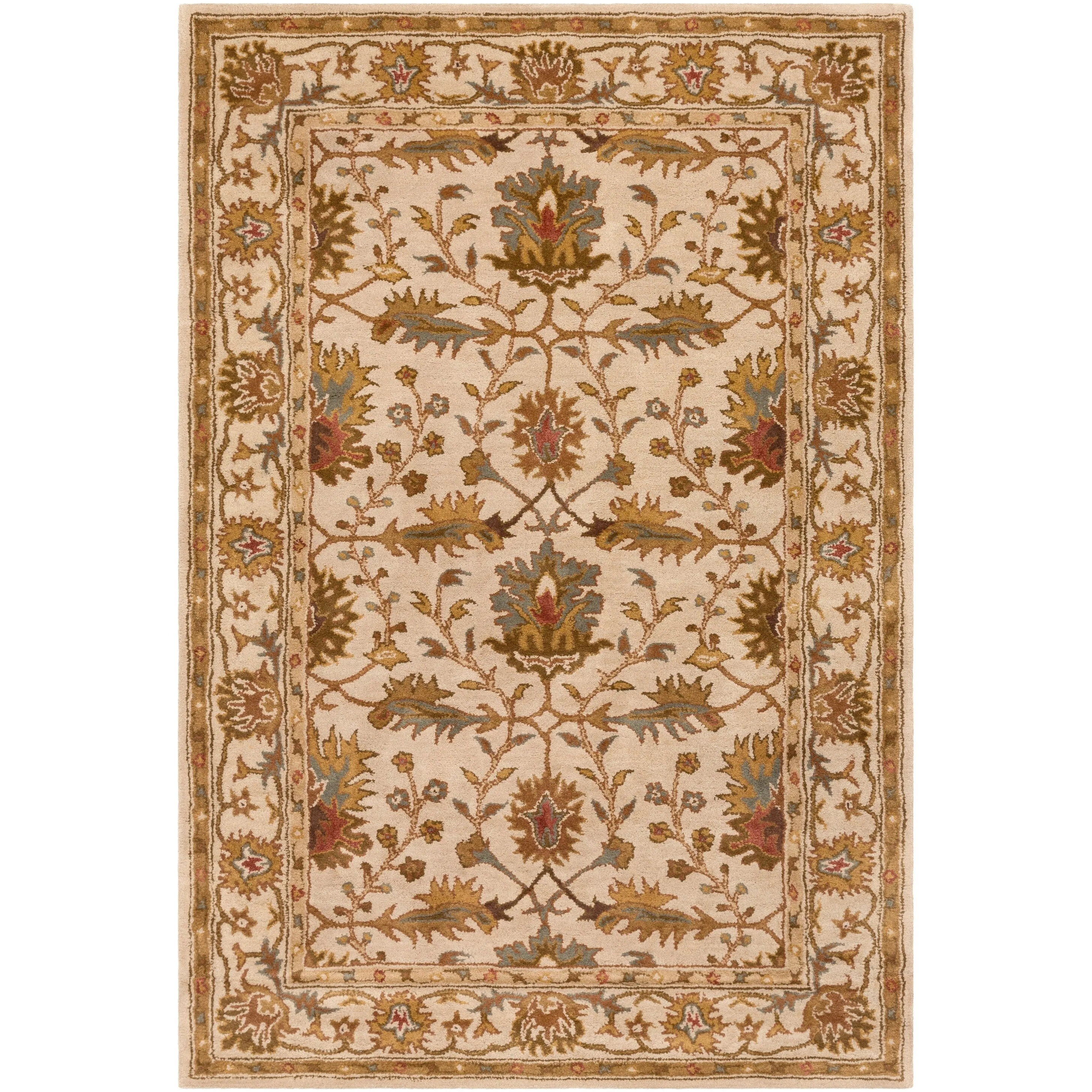 Hand-tufted Telford Floral Wool Area Rug