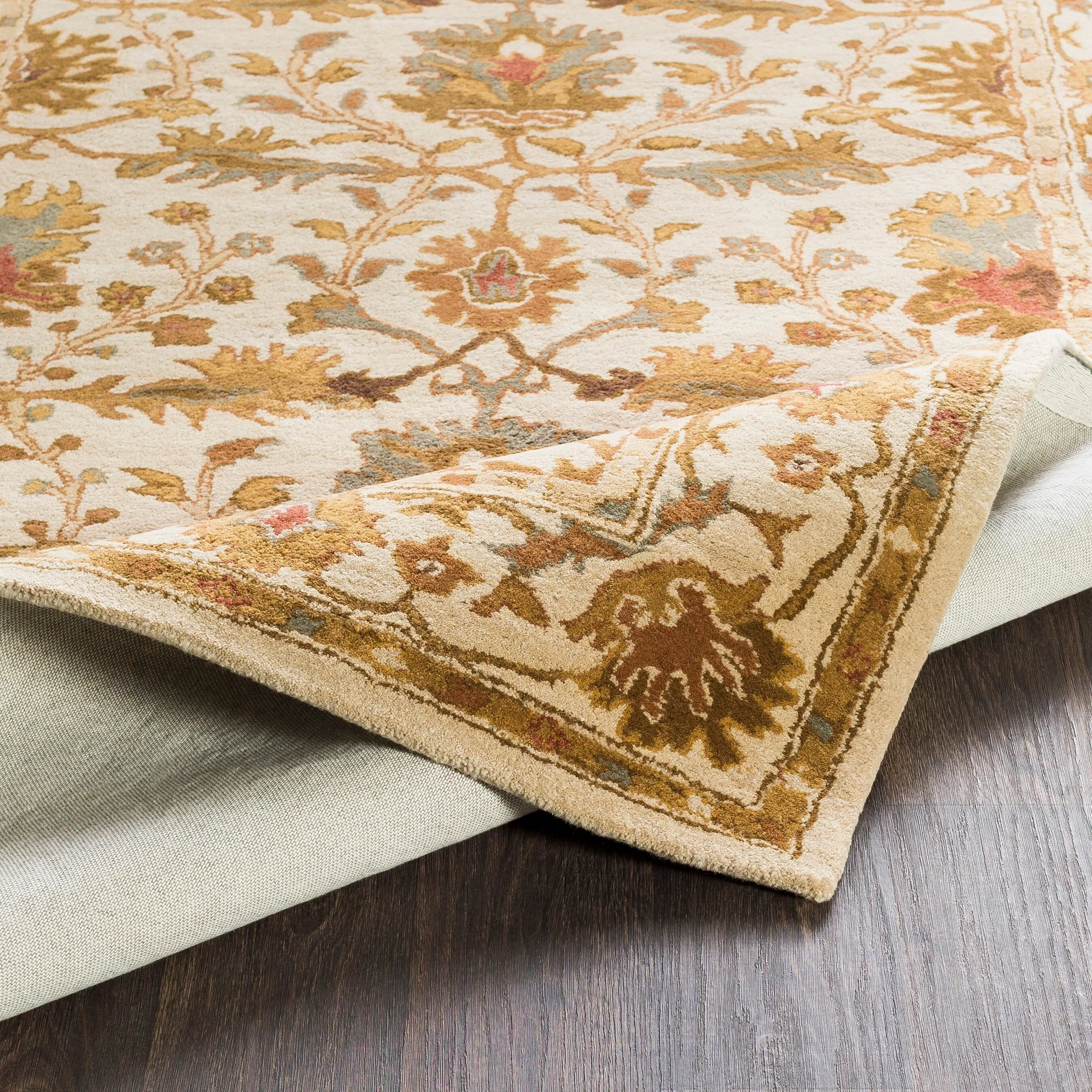 Hand-tufted Telford Floral Wool Area Rug