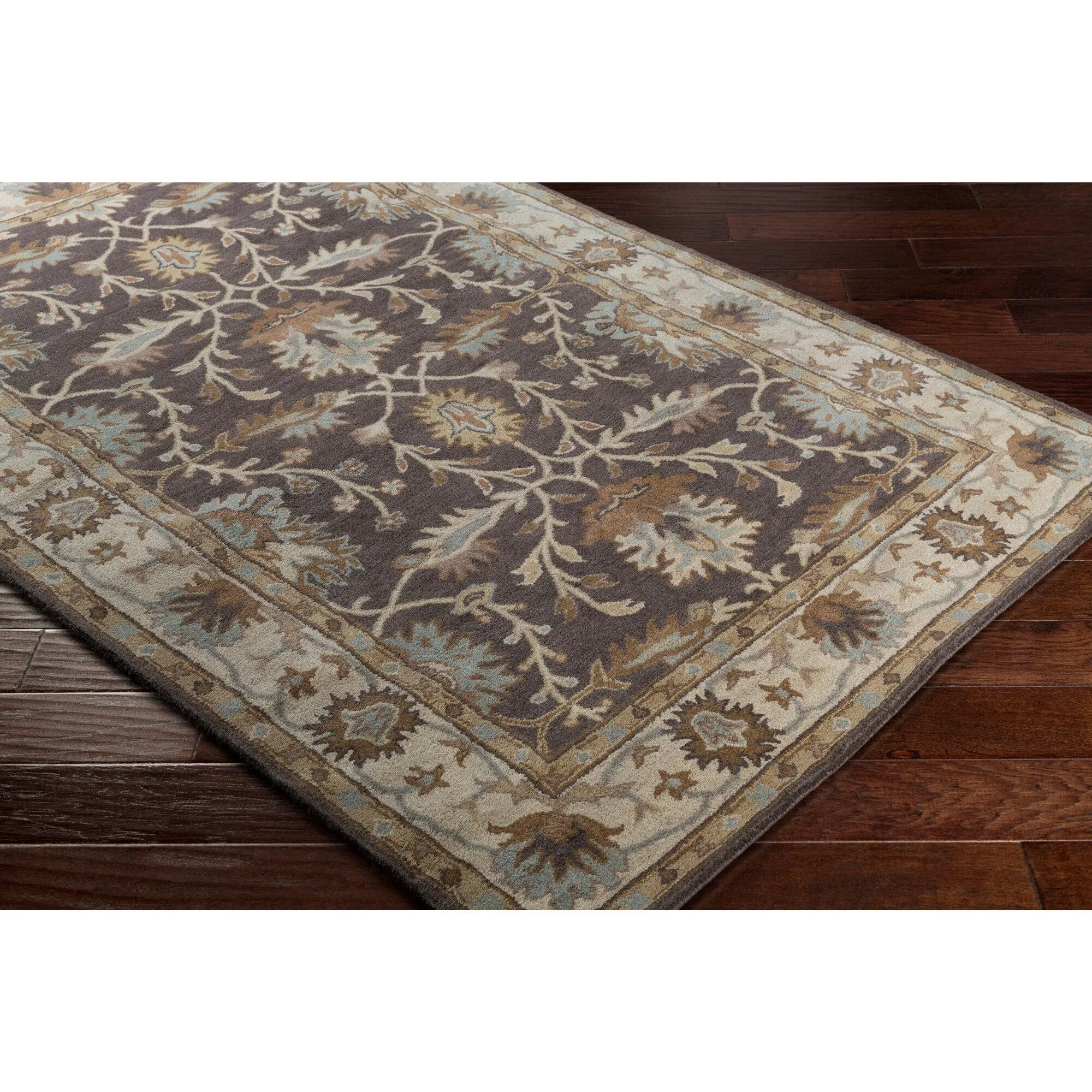 Hand-tufted Telford Floral Wool Area Rug