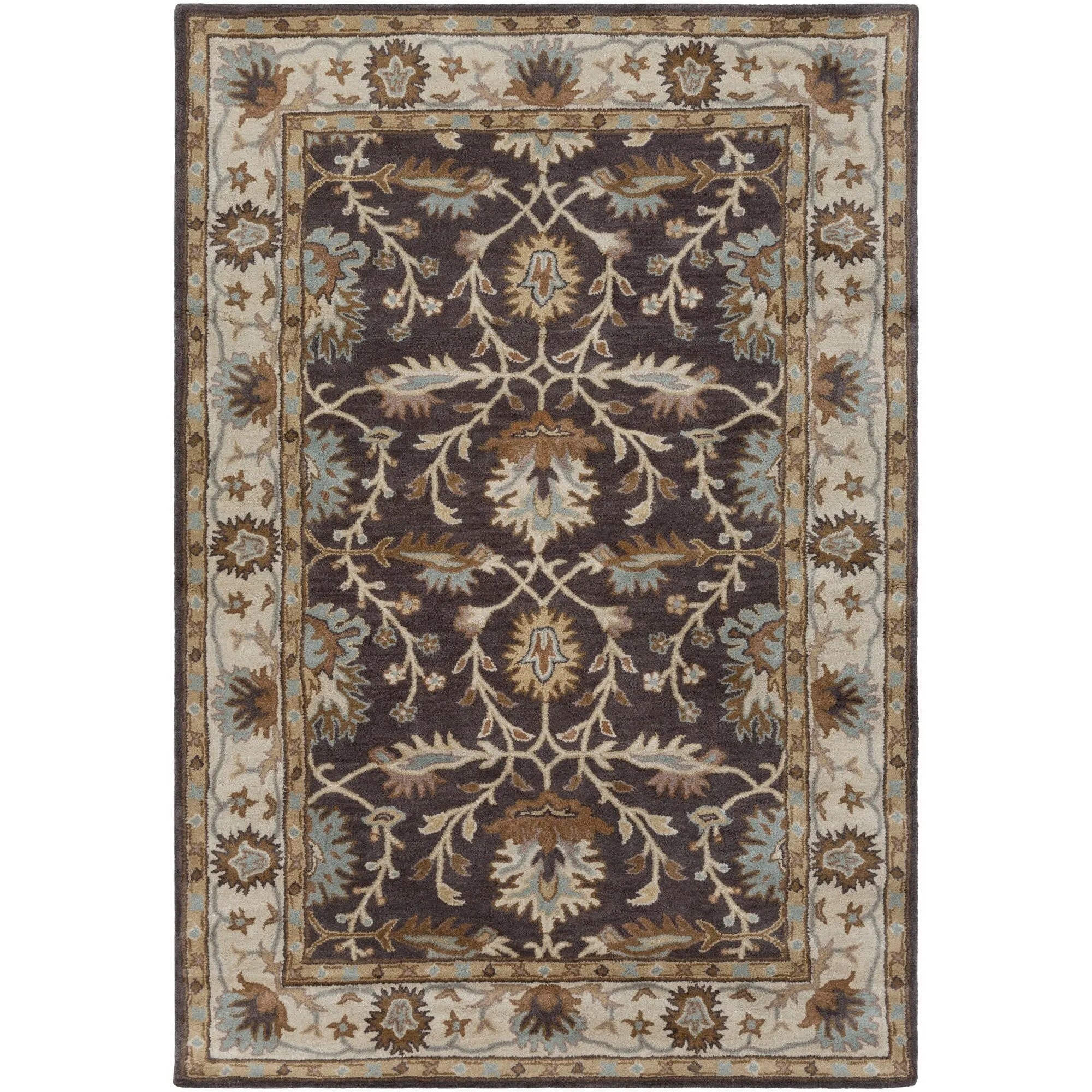 Hand-tufted Telford Floral Wool Area Rug