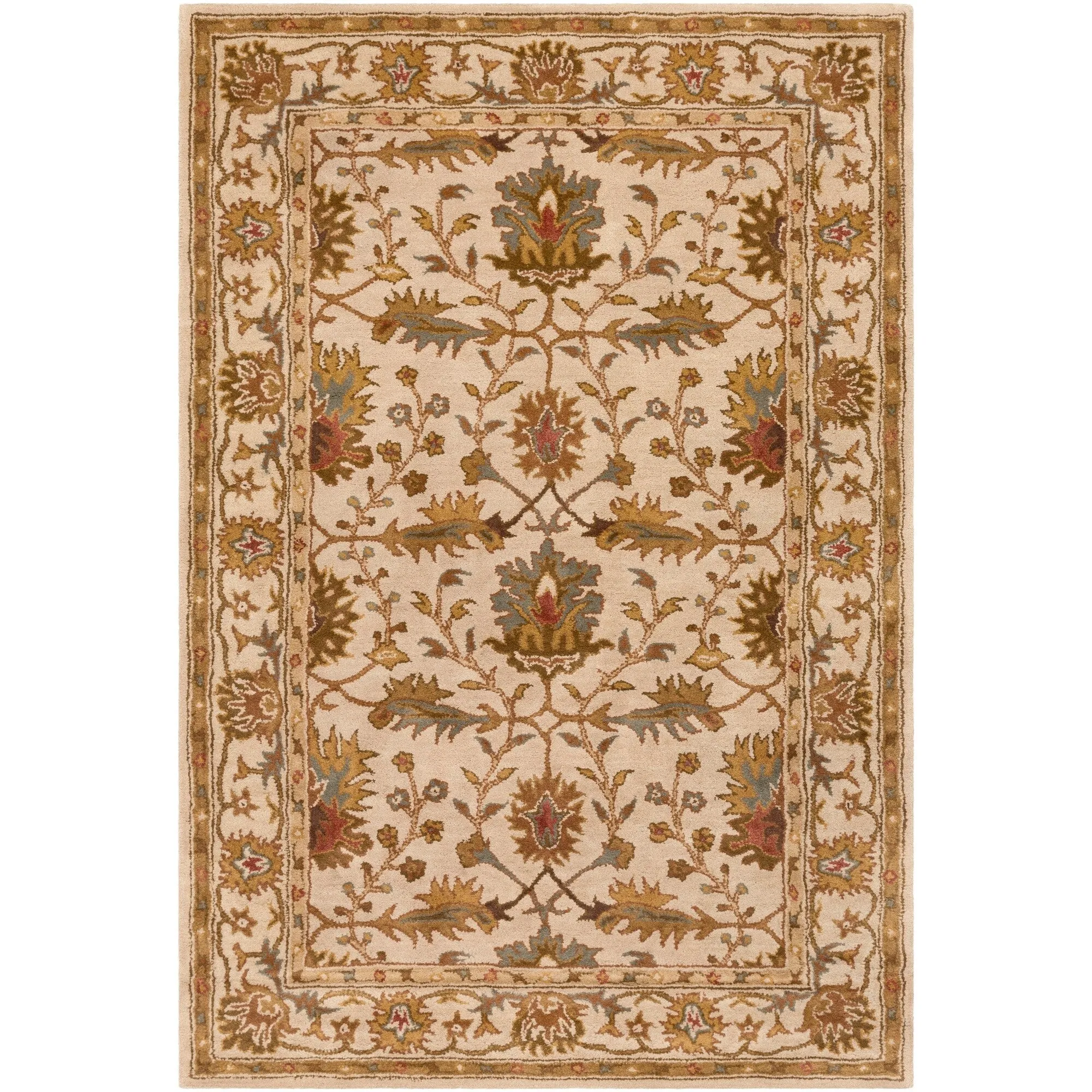 Hand-tufted Telford Floral Wool Area Rug