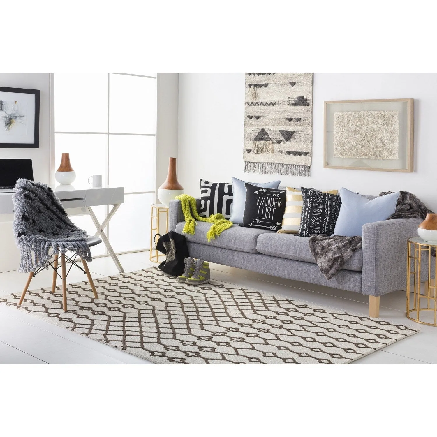 Hand-Tufted Trace Wool Rug