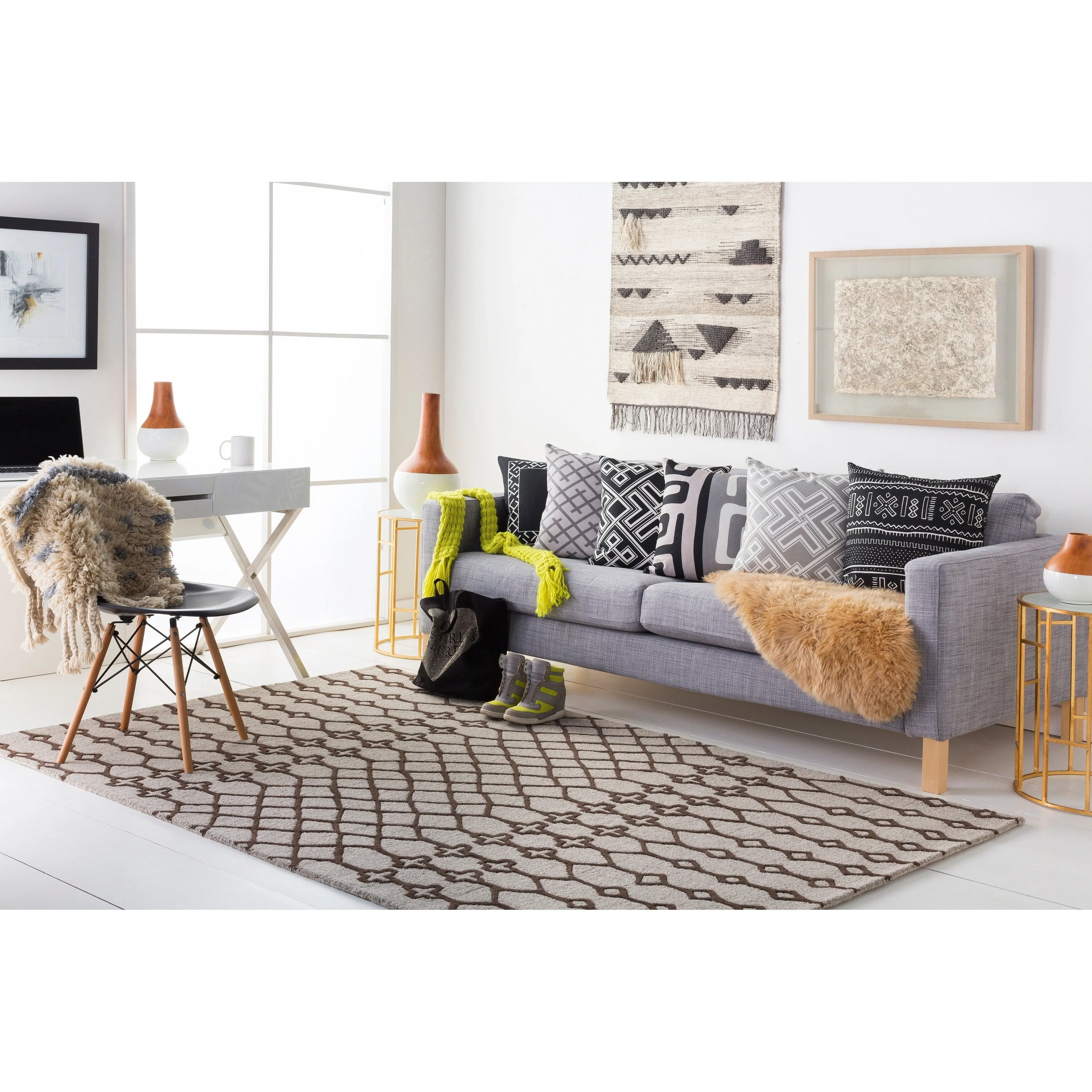 Hand-Tufted Trace Wool Rug