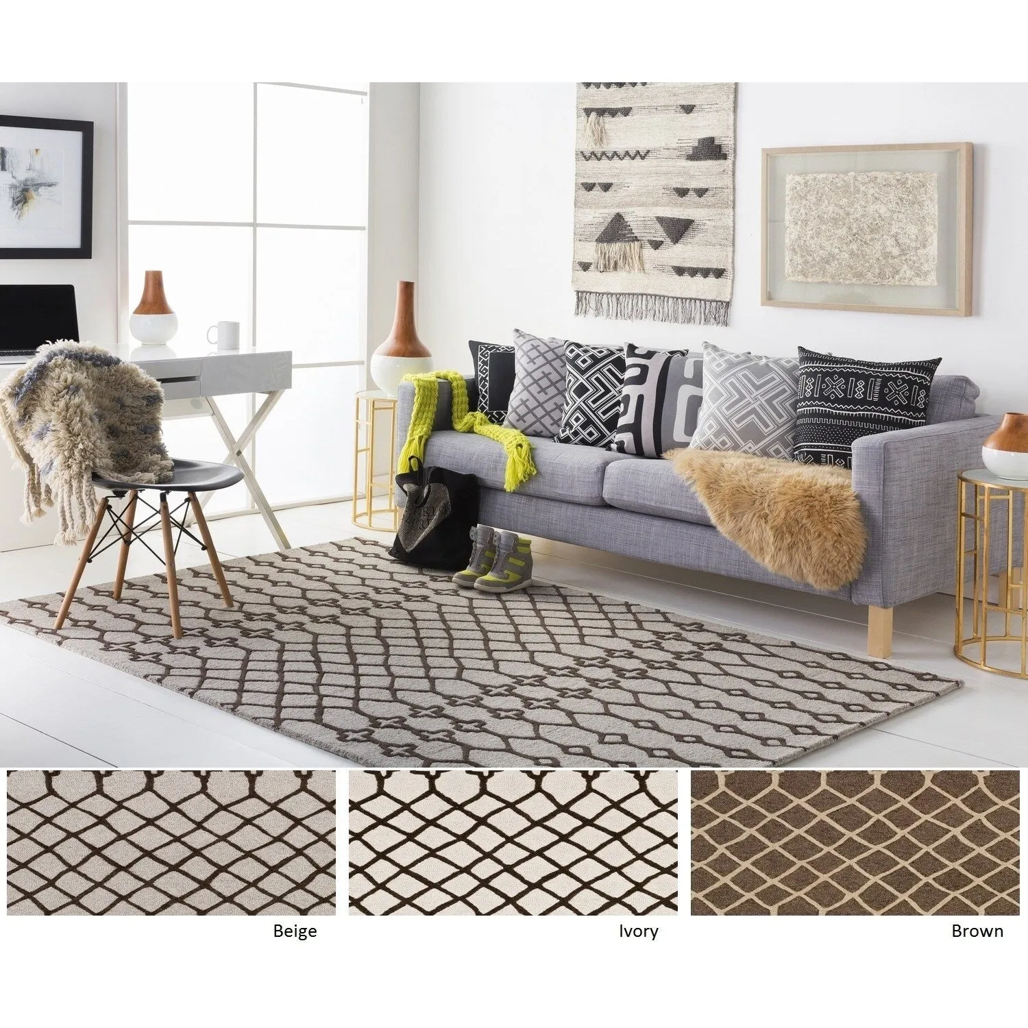 Hand-Tufted Trace Wool Rug