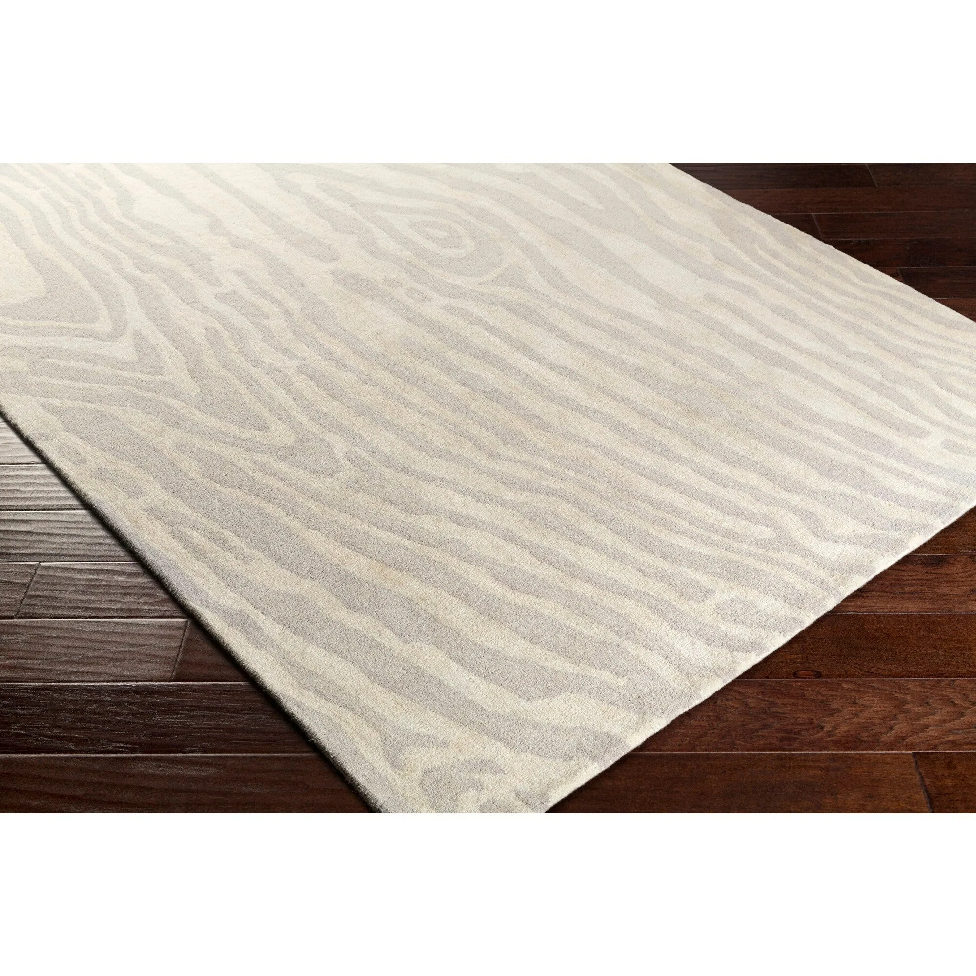 Hand-Tufted Water Wool Rug