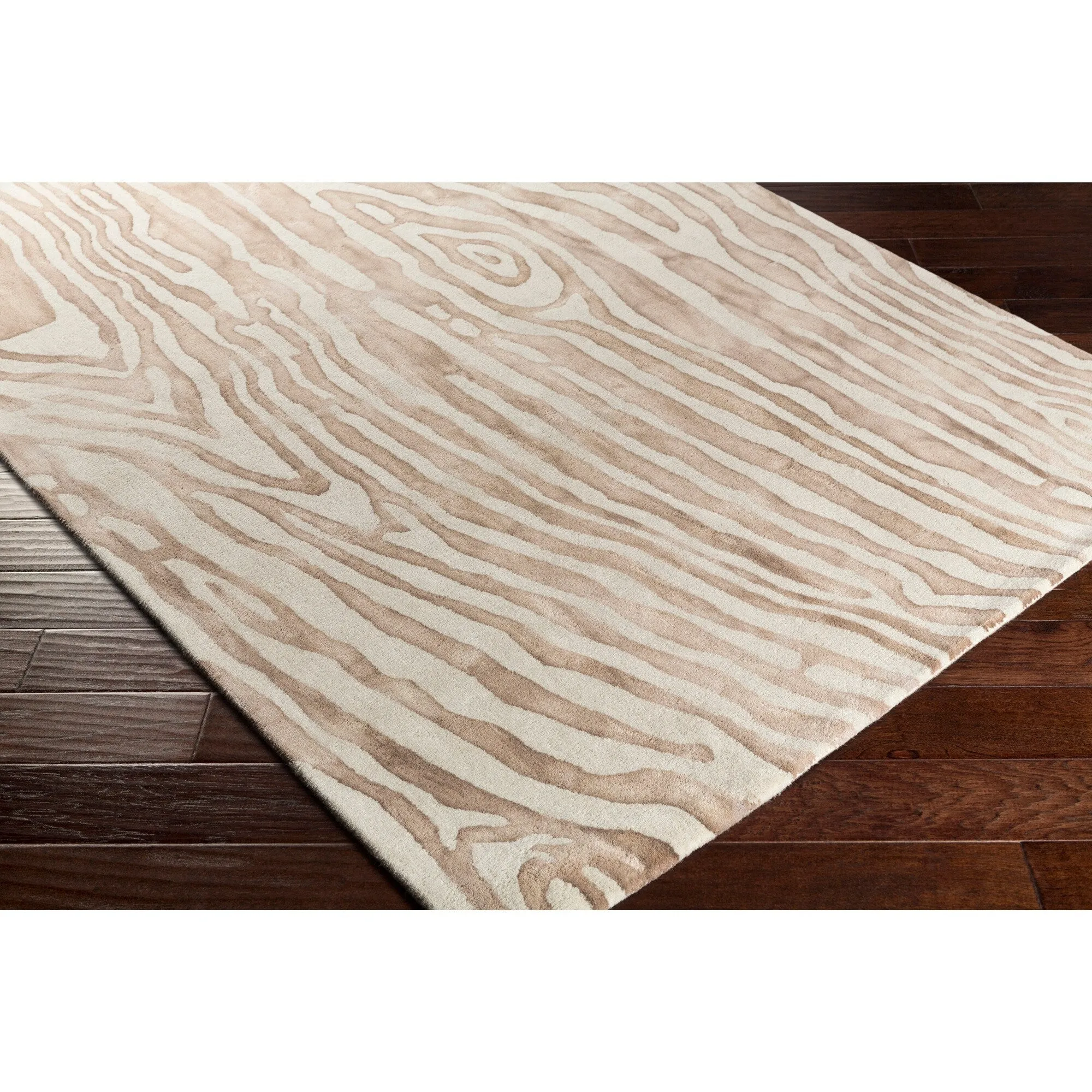 Hand-Tufted Water Wool Rug