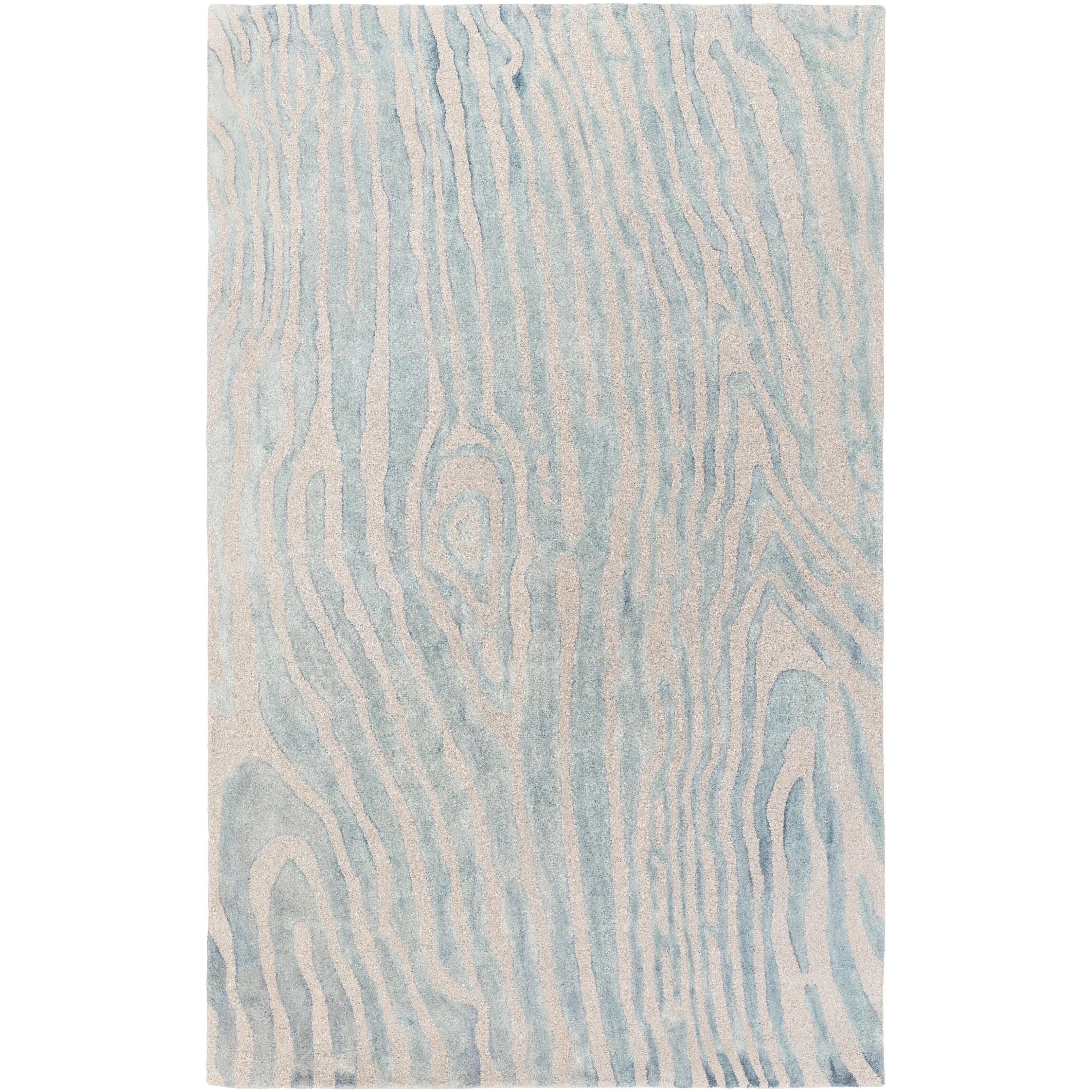 Hand-Tufted Water Wool Rug