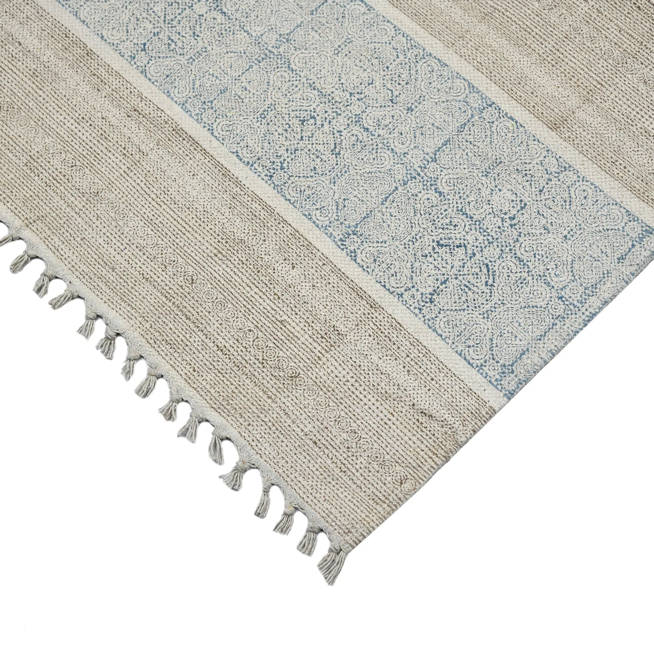 Handmade Transitional Oriental Flatweave Cotton Rug