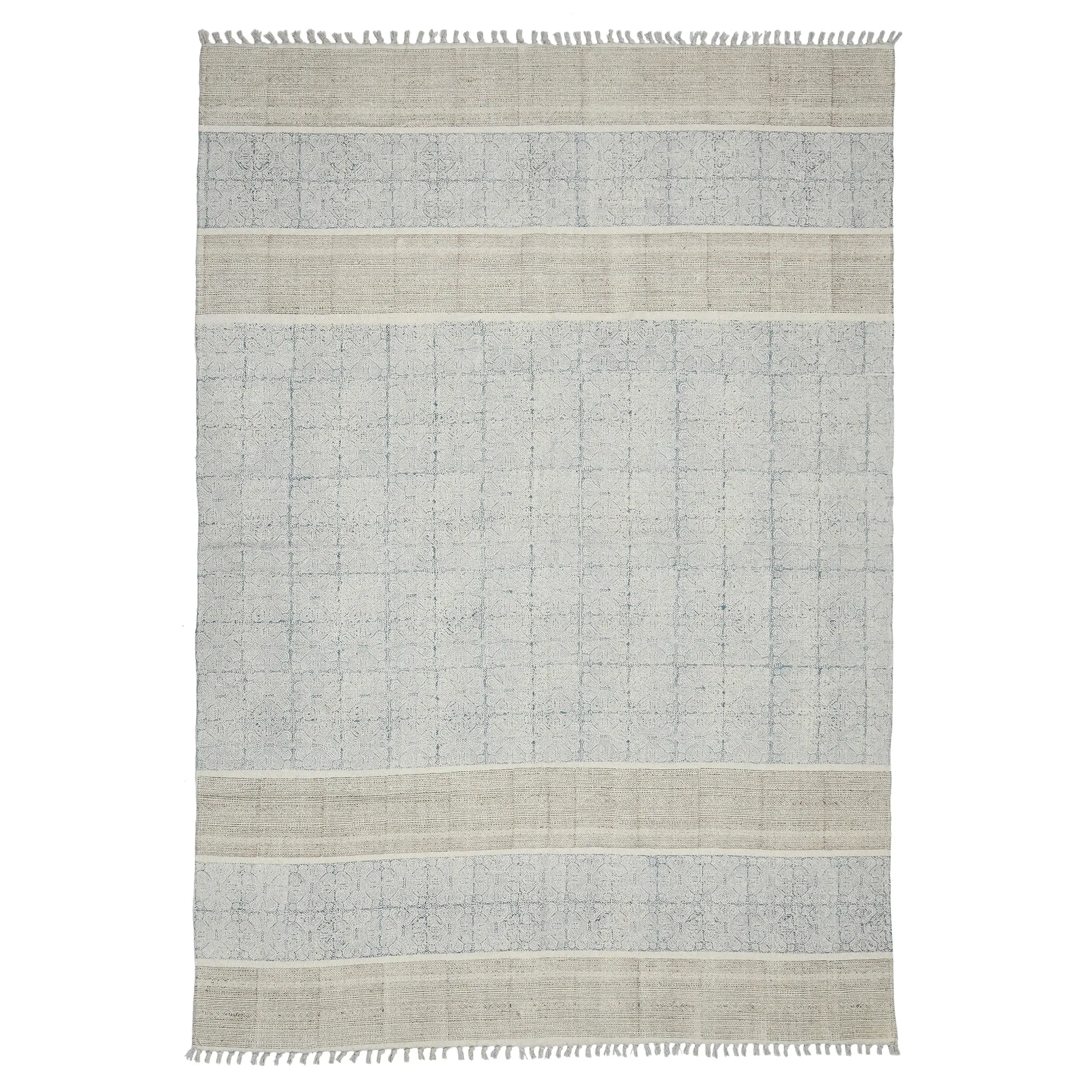 Handmade Transitional Oriental Flatweave Cotton Rug