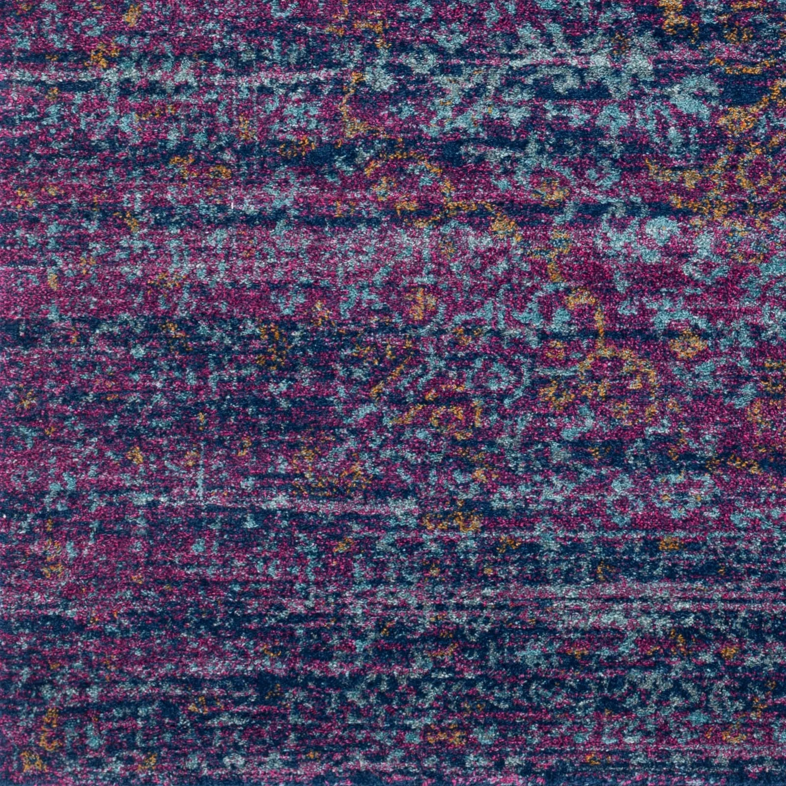 Haute-Hali Persian Distressed Purple/Blue Area Rug - 7'10 x 10'3