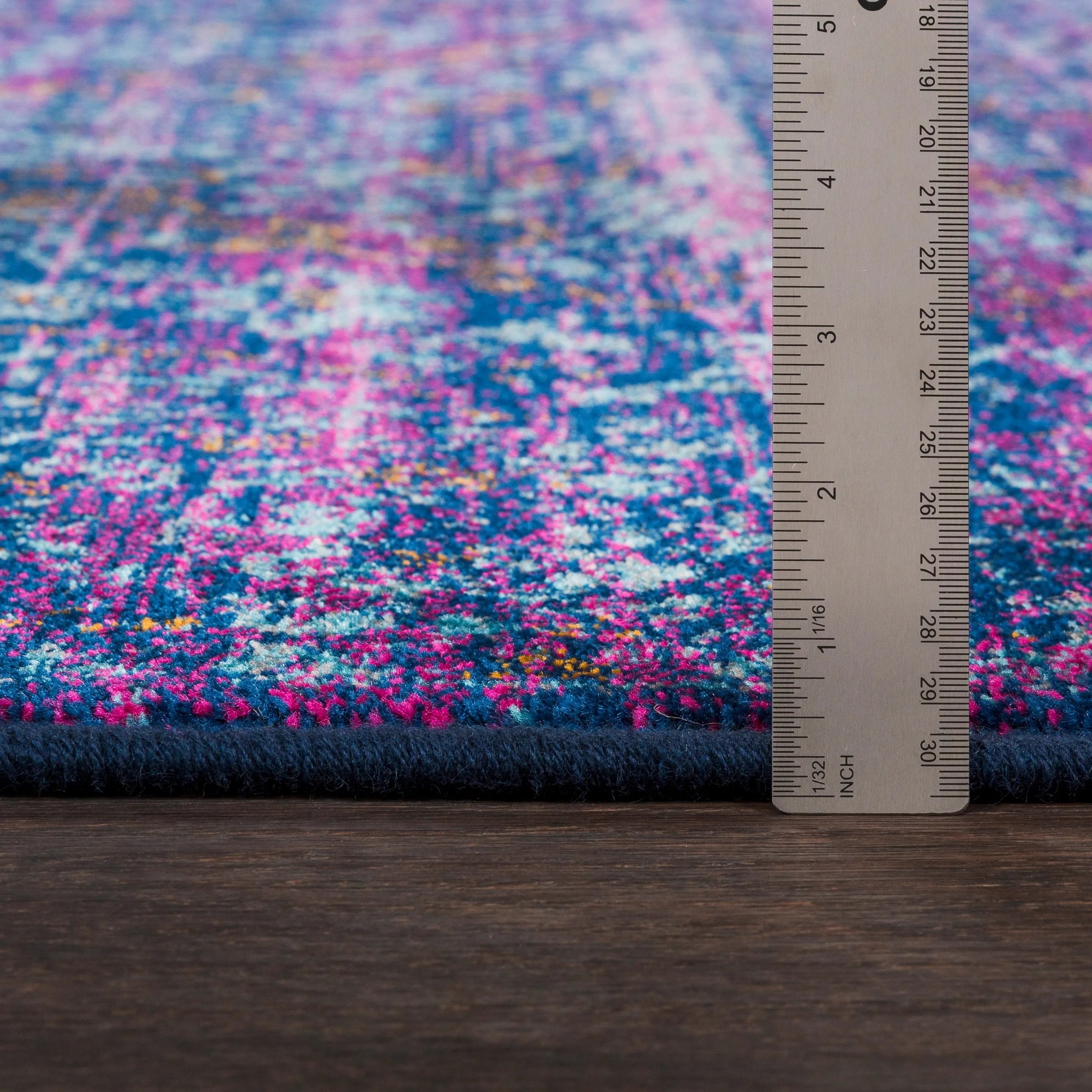 Haute-Hali Persian Distressed Purple/Blue Area Rug - 7'10 x 10'3